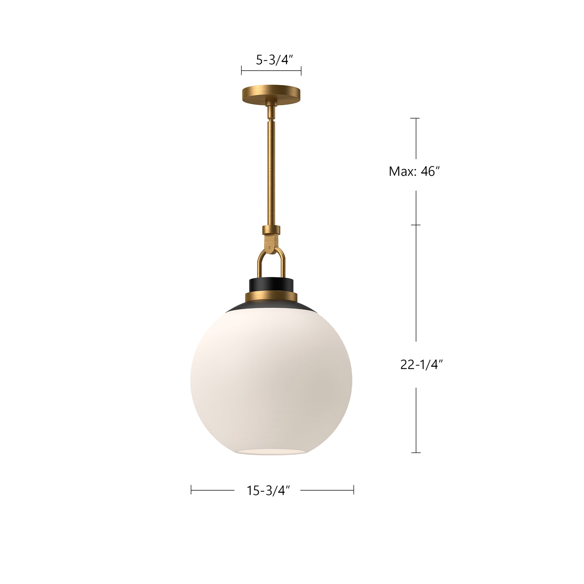 Copperfield 16-in Steel Pendant