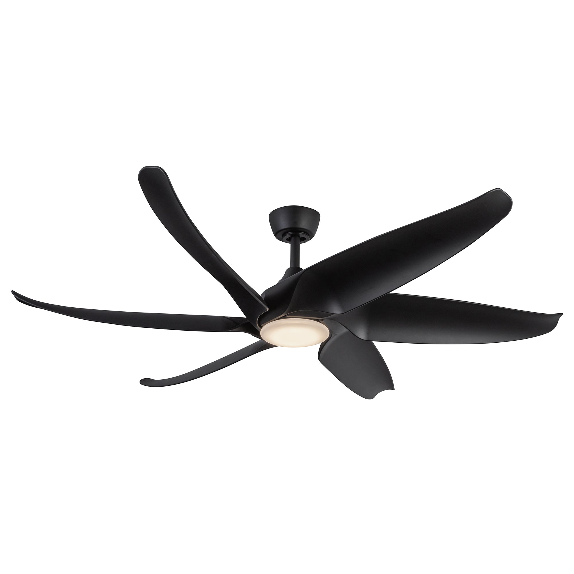 Coronado 60-in Matte Black Reversible DC LED Ceiling Fan
