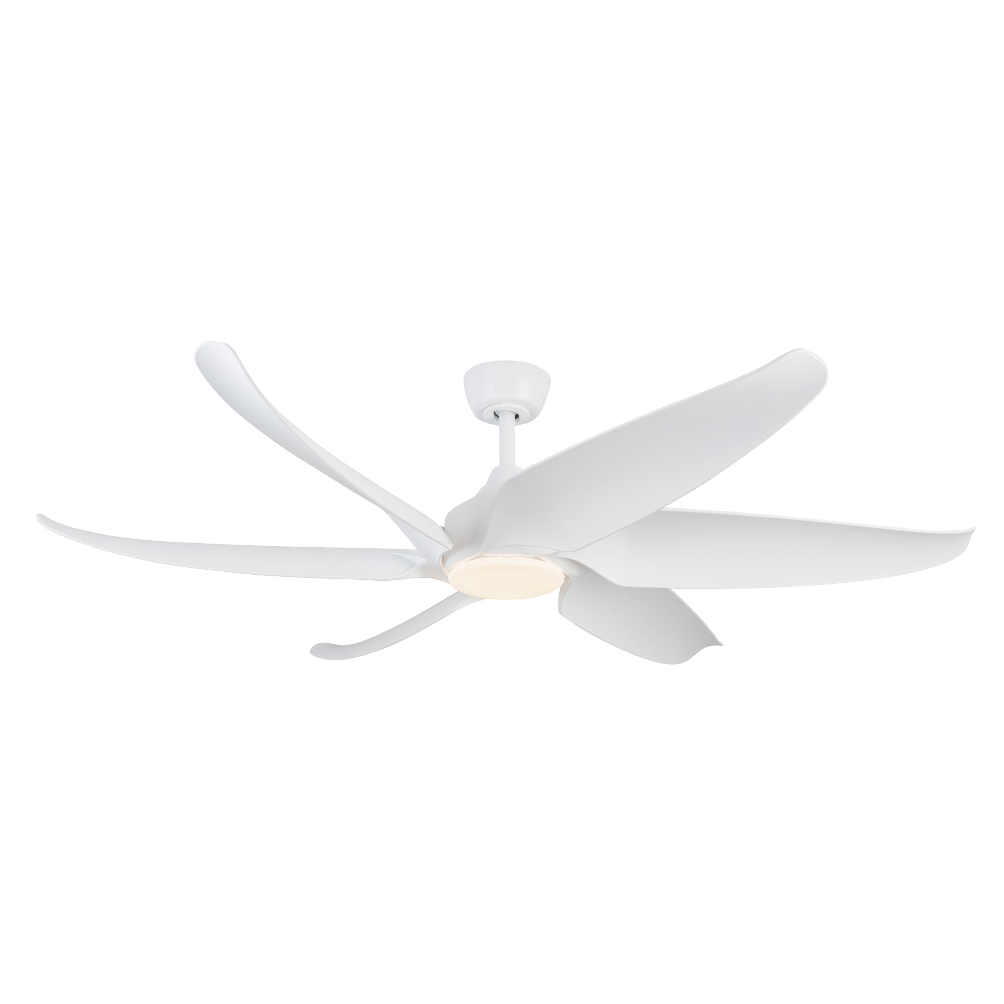 Coronado 60-in Matte White Reversible DC LED Ceiling Fan