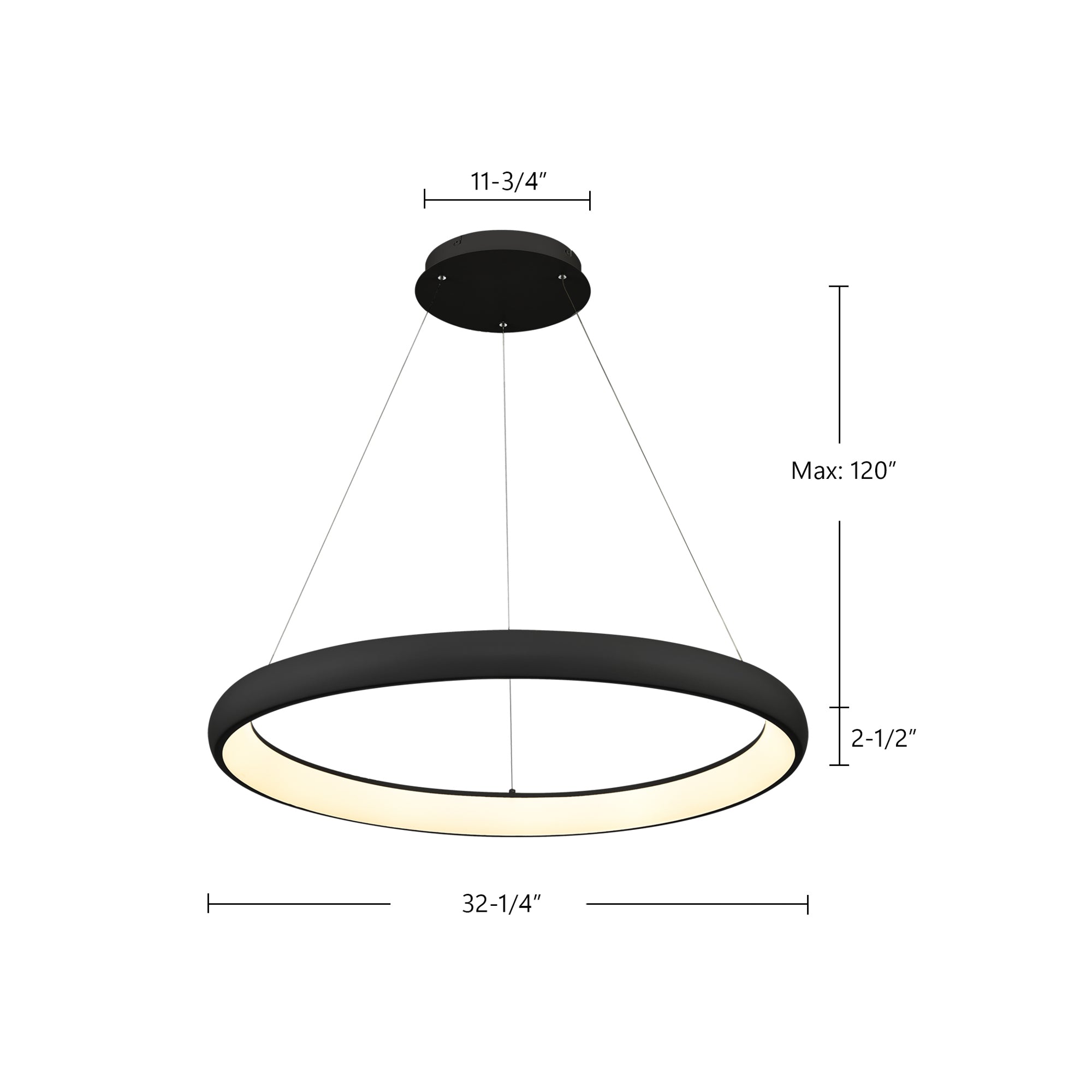 Cortana 32-in Aluminum Pendant