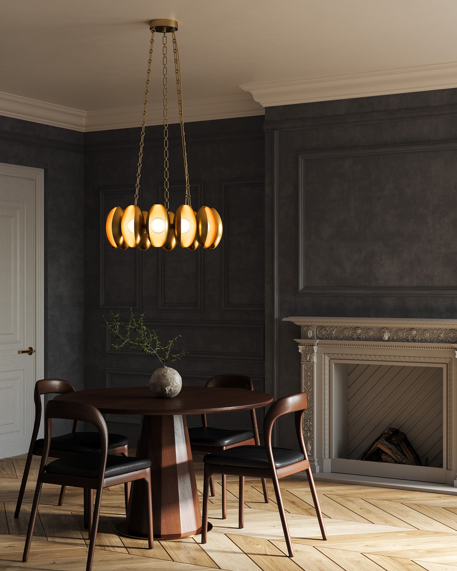 Cortez 25-in Steel Chandelier