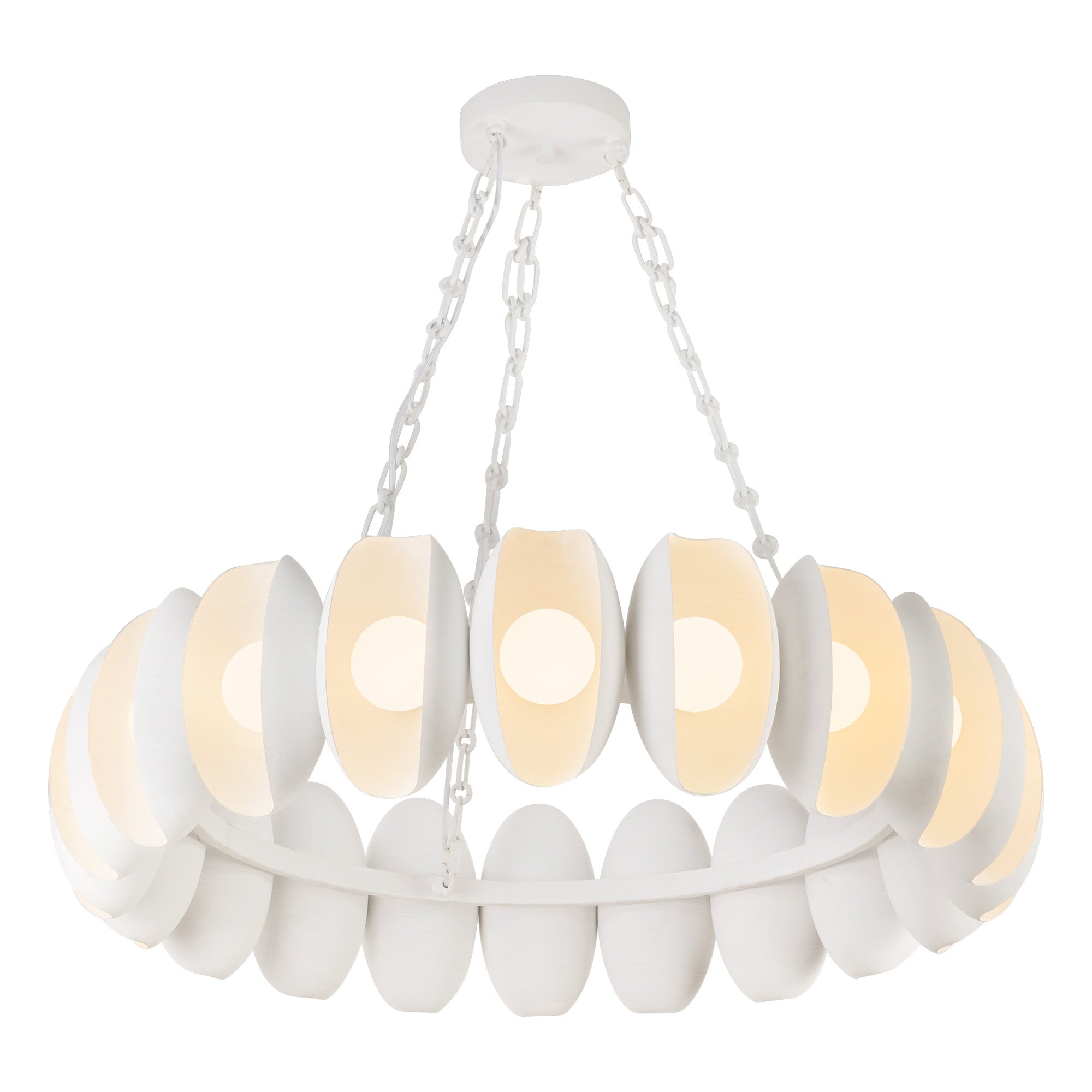 Cortez 37-in Steel Chandelier
