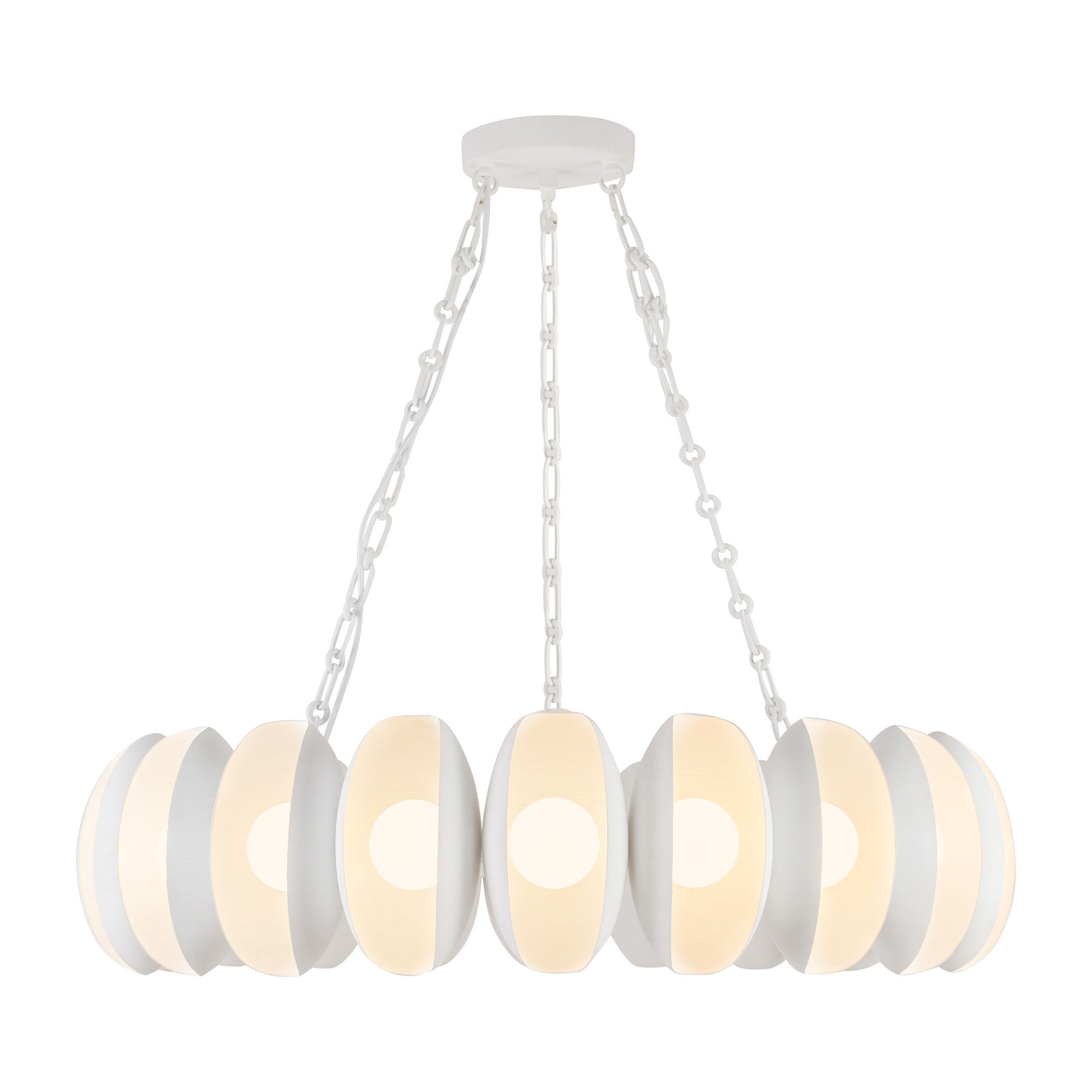 Cortez 37-in Steel Chandelier