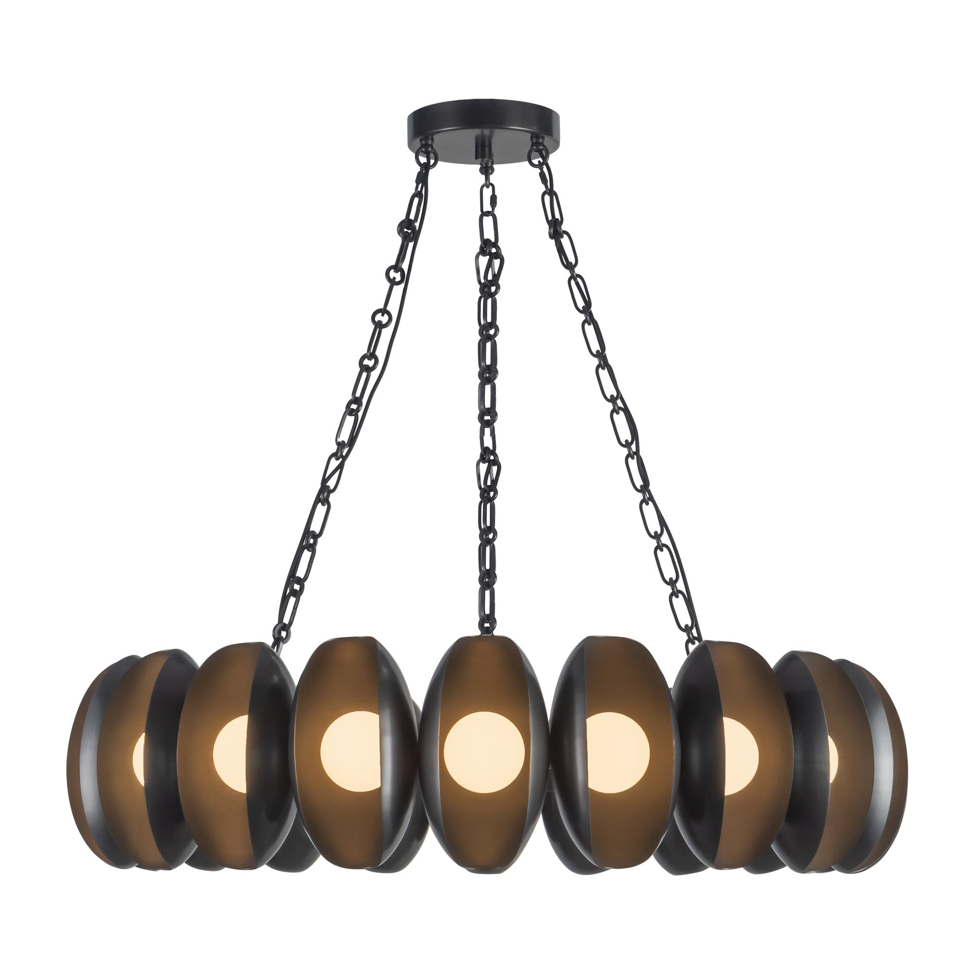 Cortez 37-in Steel Chandelier