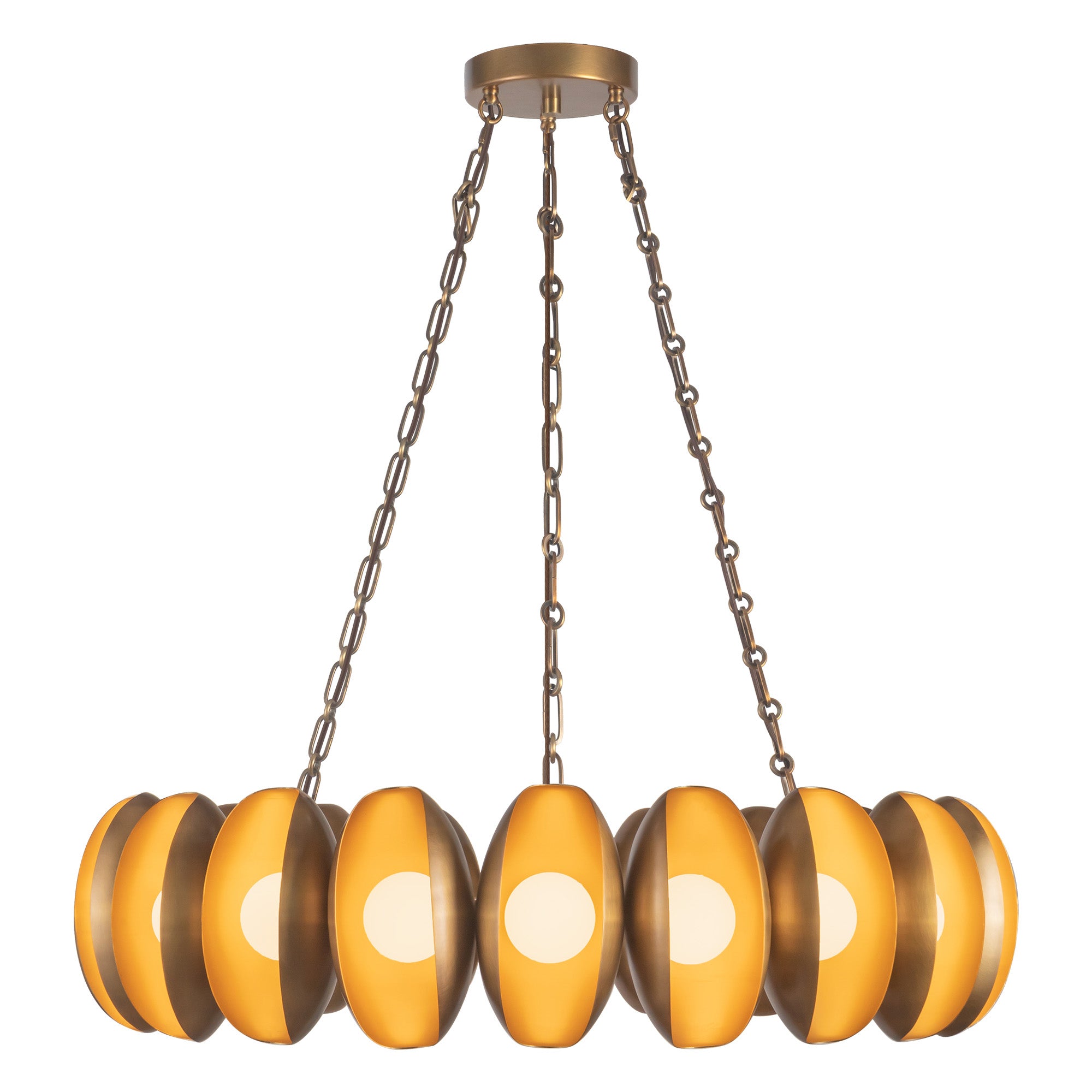 Cortez 37-in Steel Chandelier