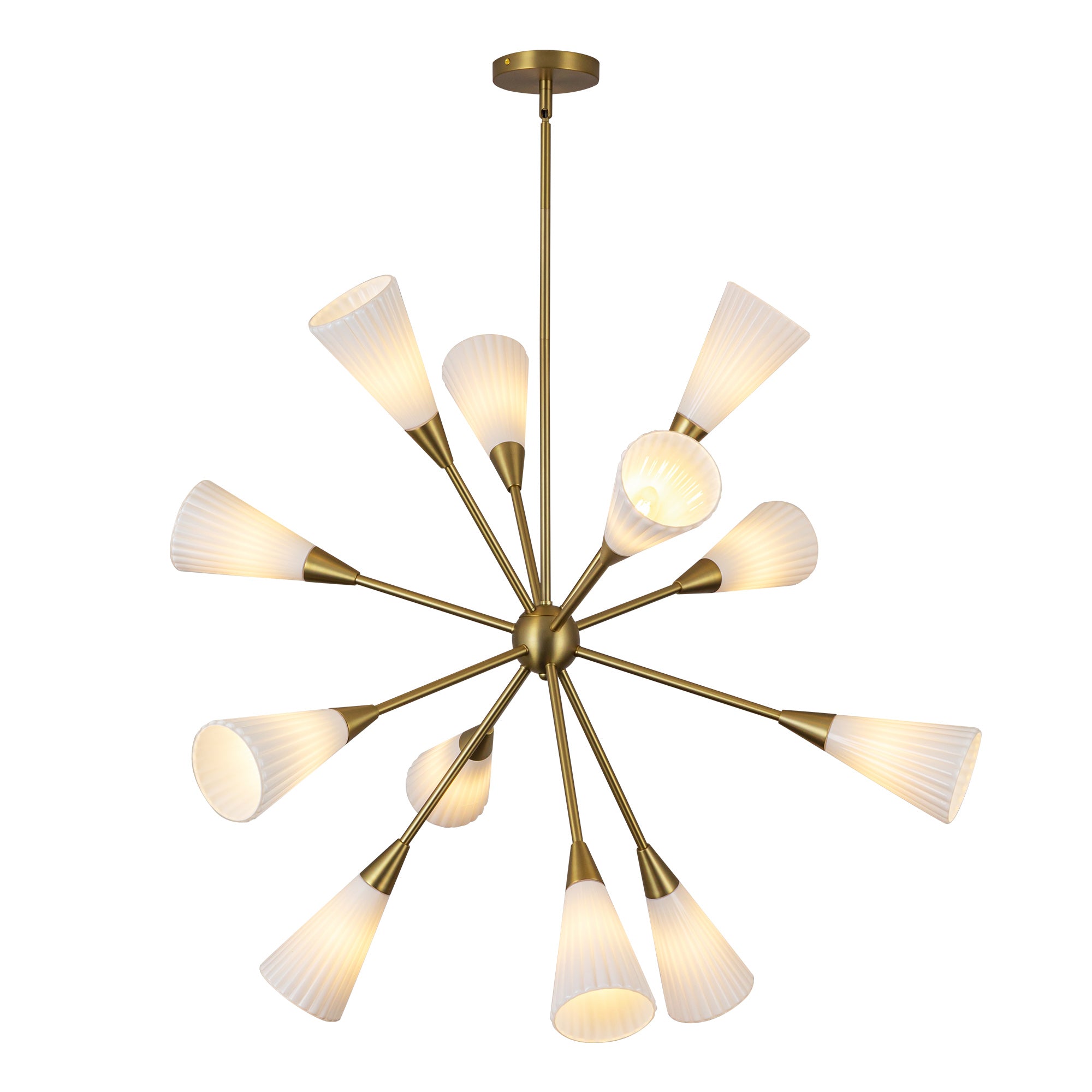 Cosmo 39-in Steel Chandelier