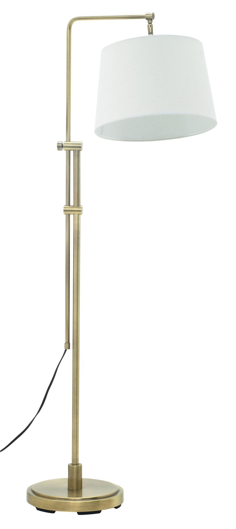 38-inch Crown Point Antique Brass Floor Lamp