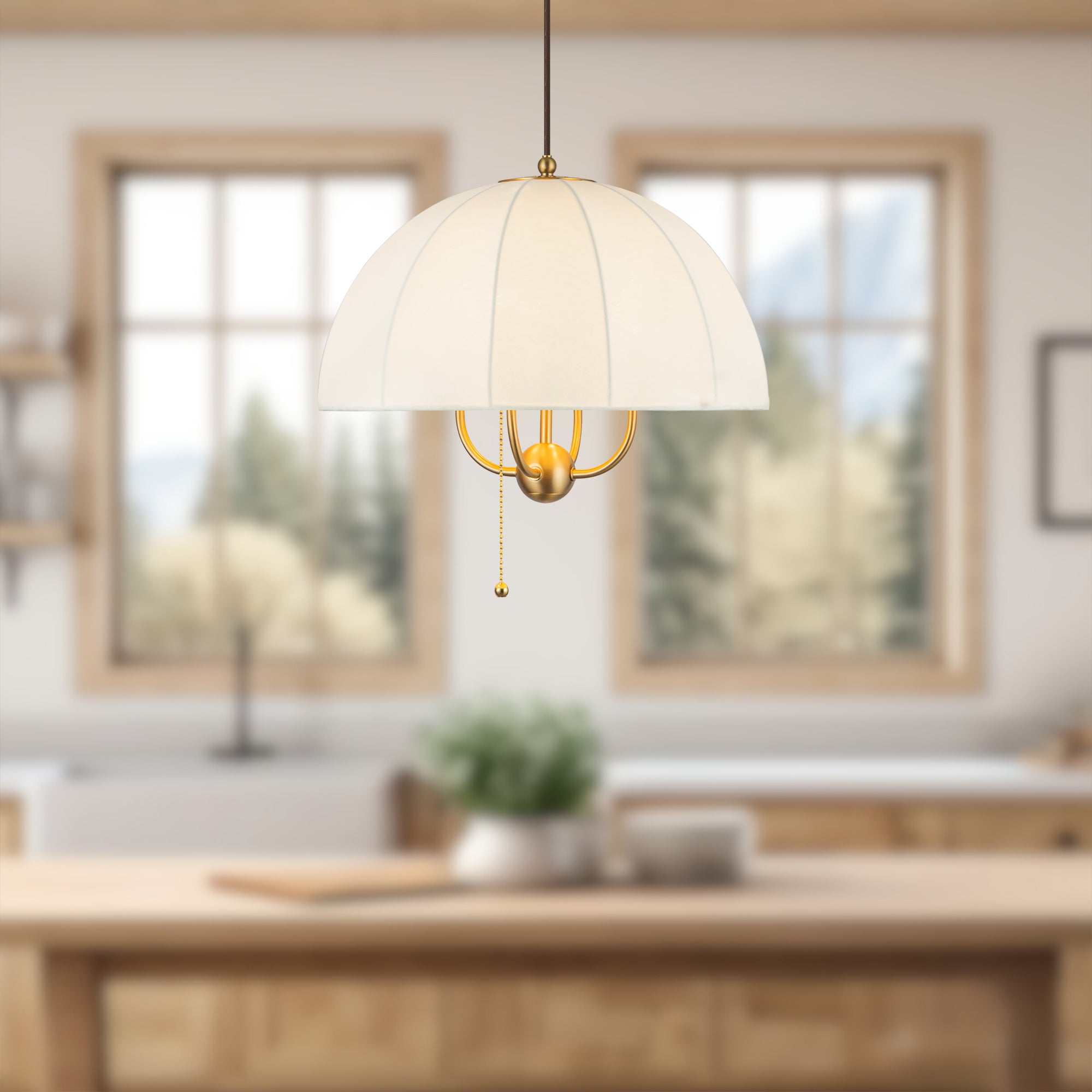 Crosby 18-in Steel Pendant