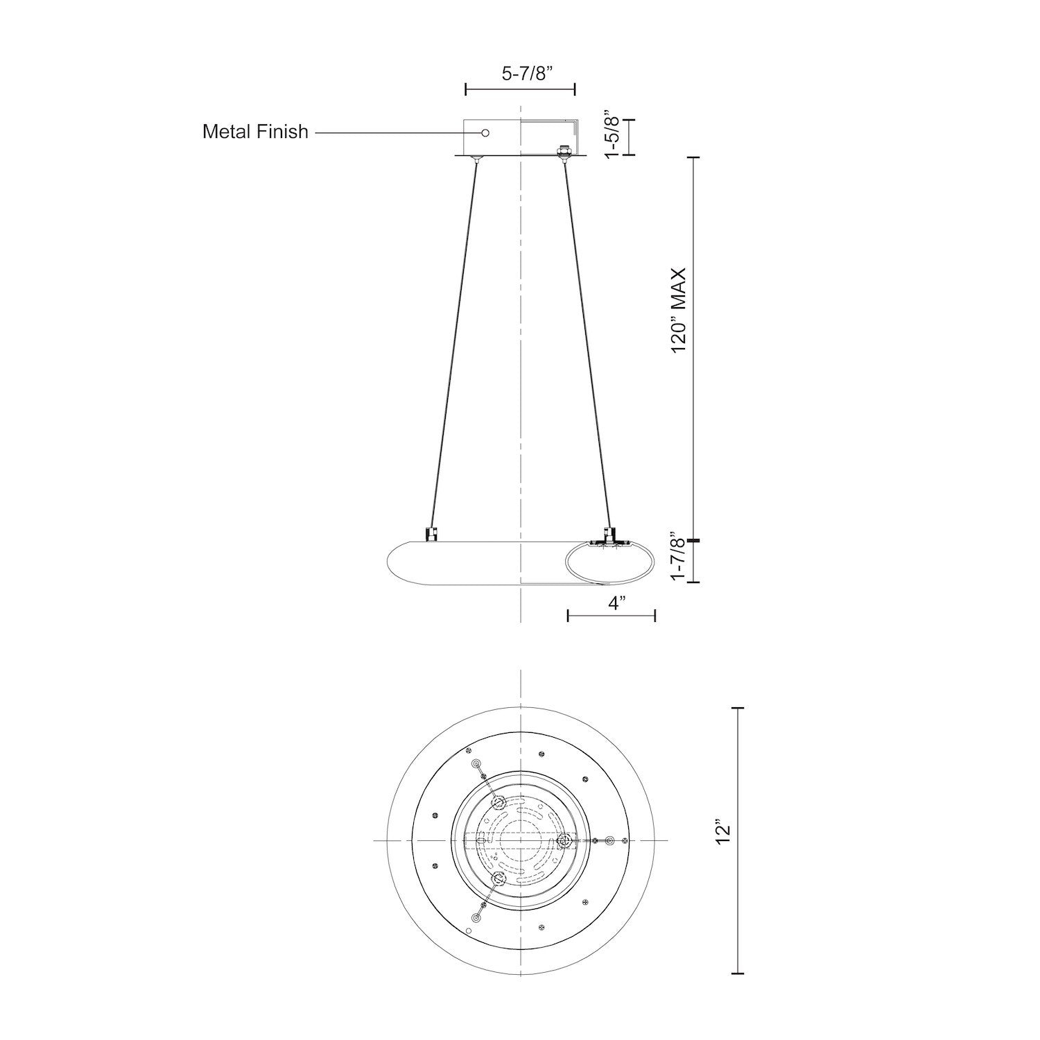 Cumulus 12-in Slim Disc LED Pendant