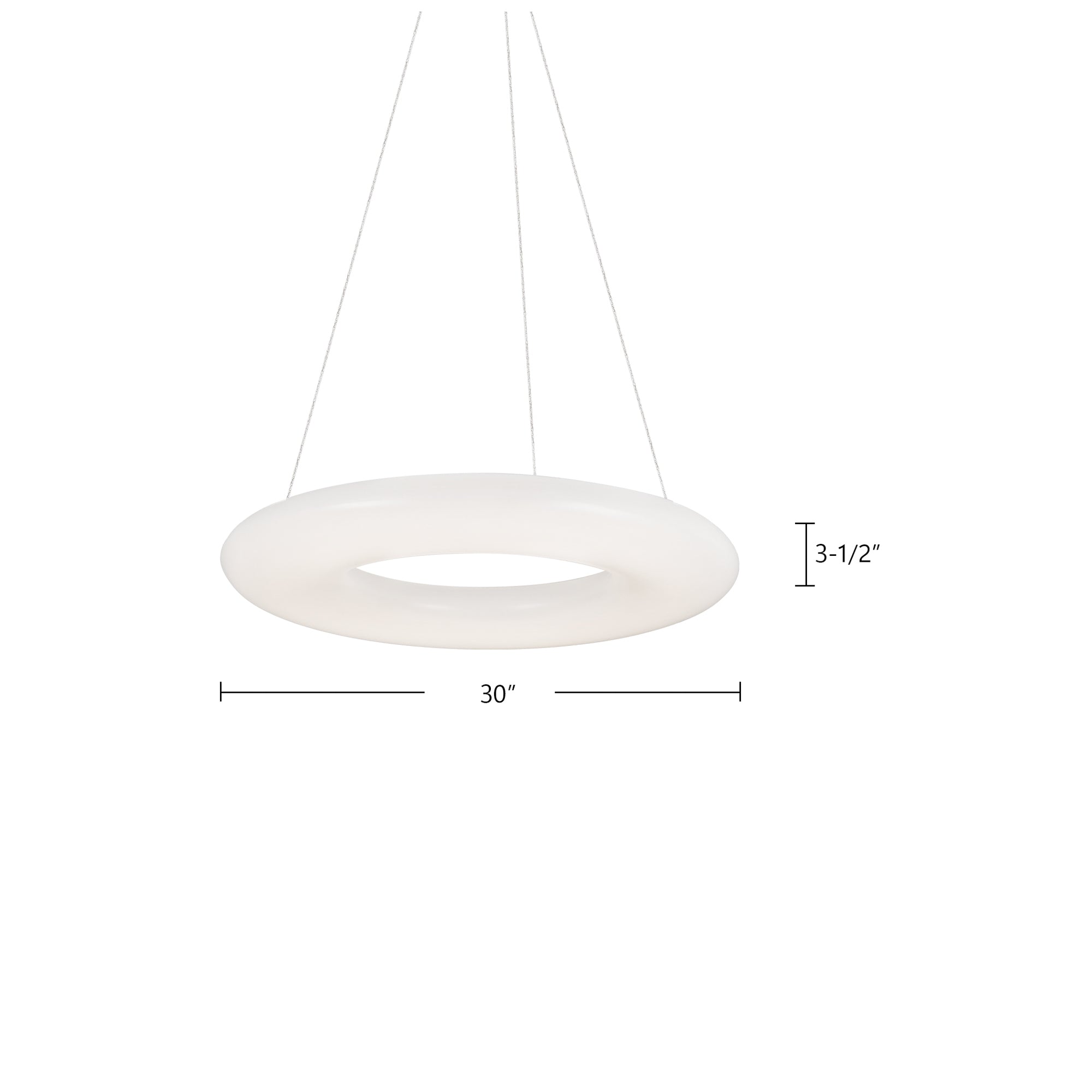 Cumulus 30-in Steel Pendant