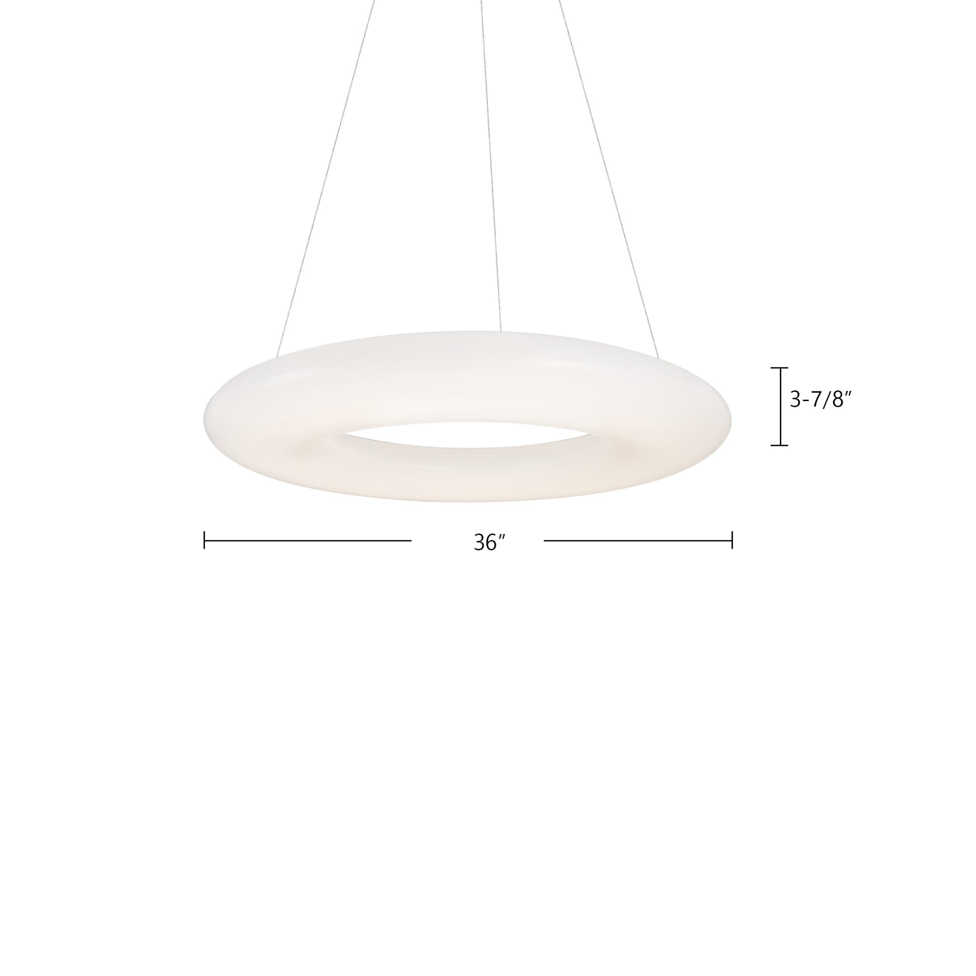 Cumulus 36-in Steel Pendant