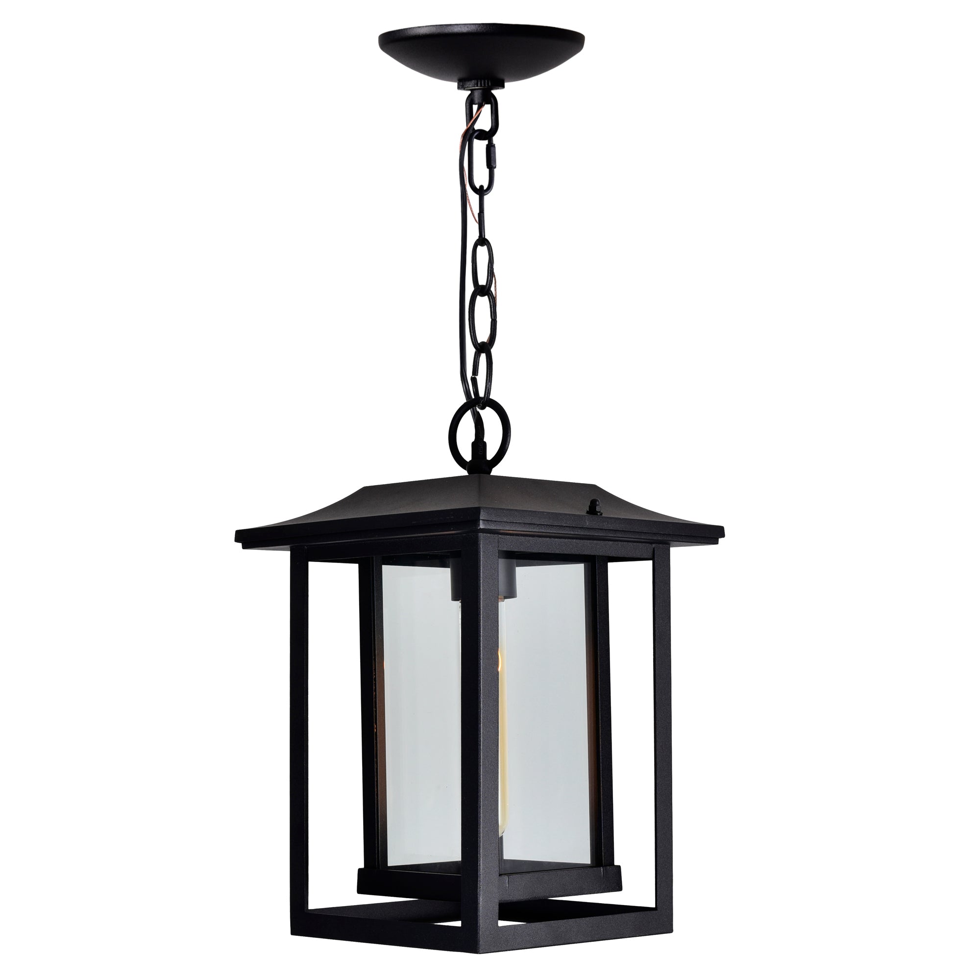 Winfield 1 Light Black Outdoor Pendant Hanging Lantern