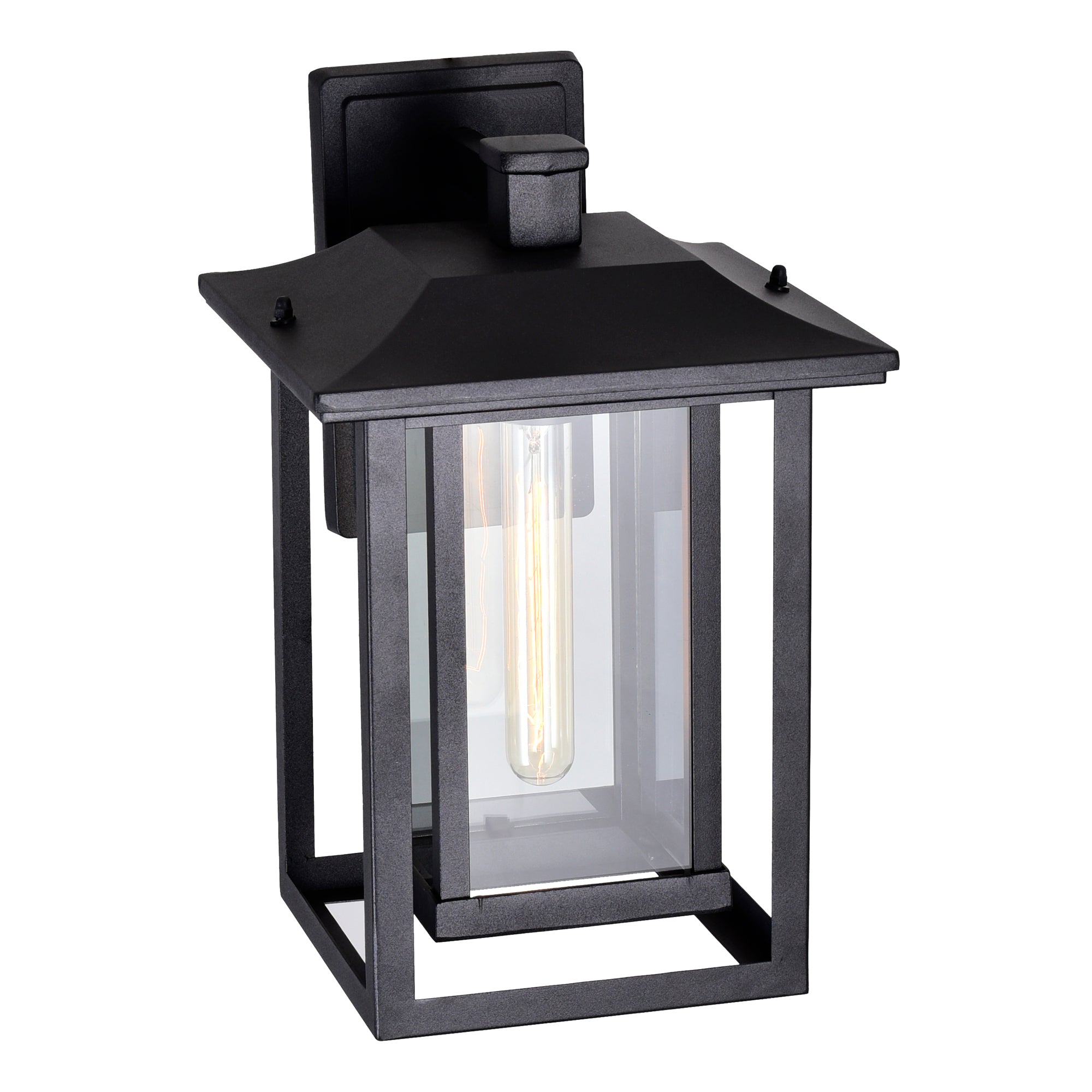 Winfield 1 Light Black Wall Light Outdoor Wall Fixture