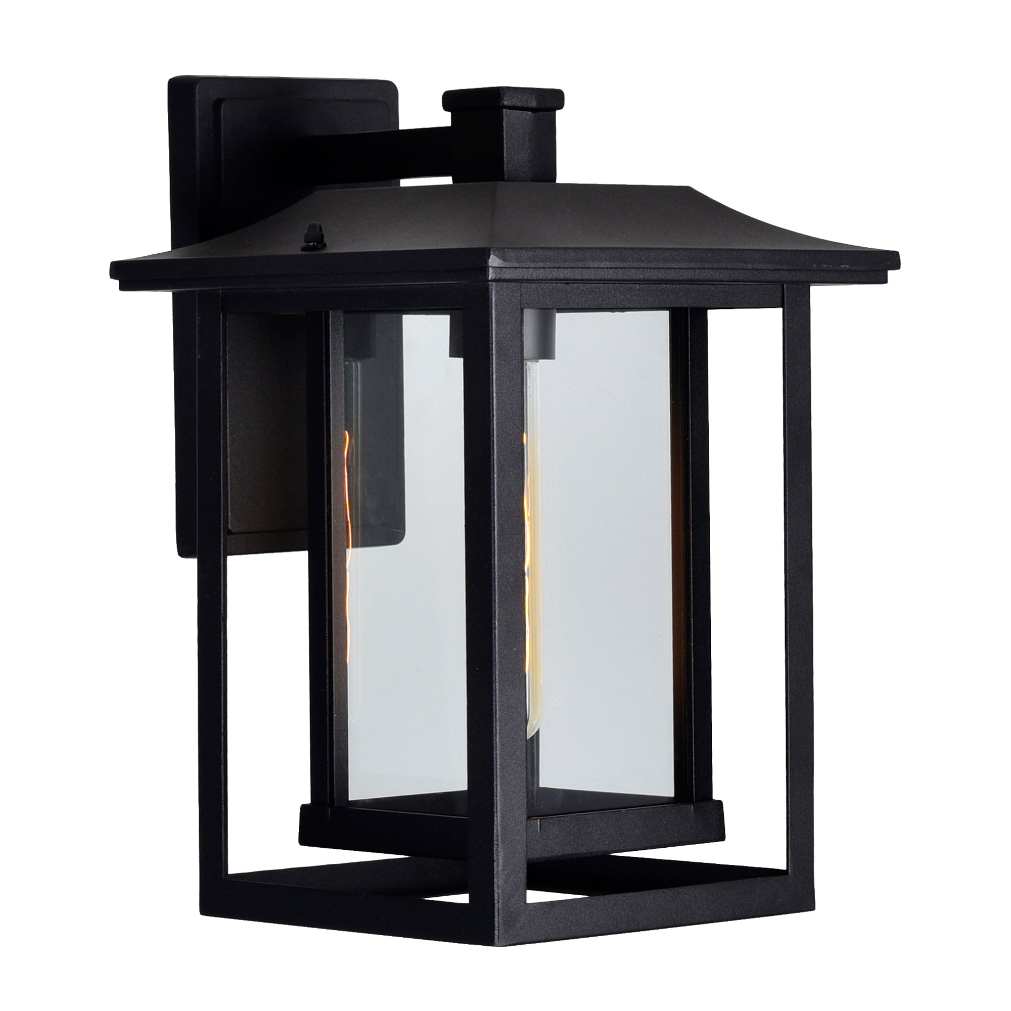 Winfield 1 Light Black Wall Light Outdoor Wall Fixture