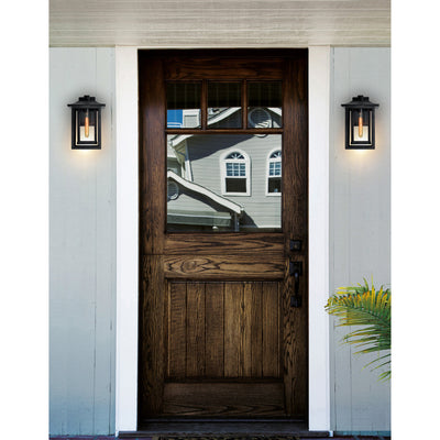 Winfield 1 Light Black Wall Light Outdoor Wall Fixture