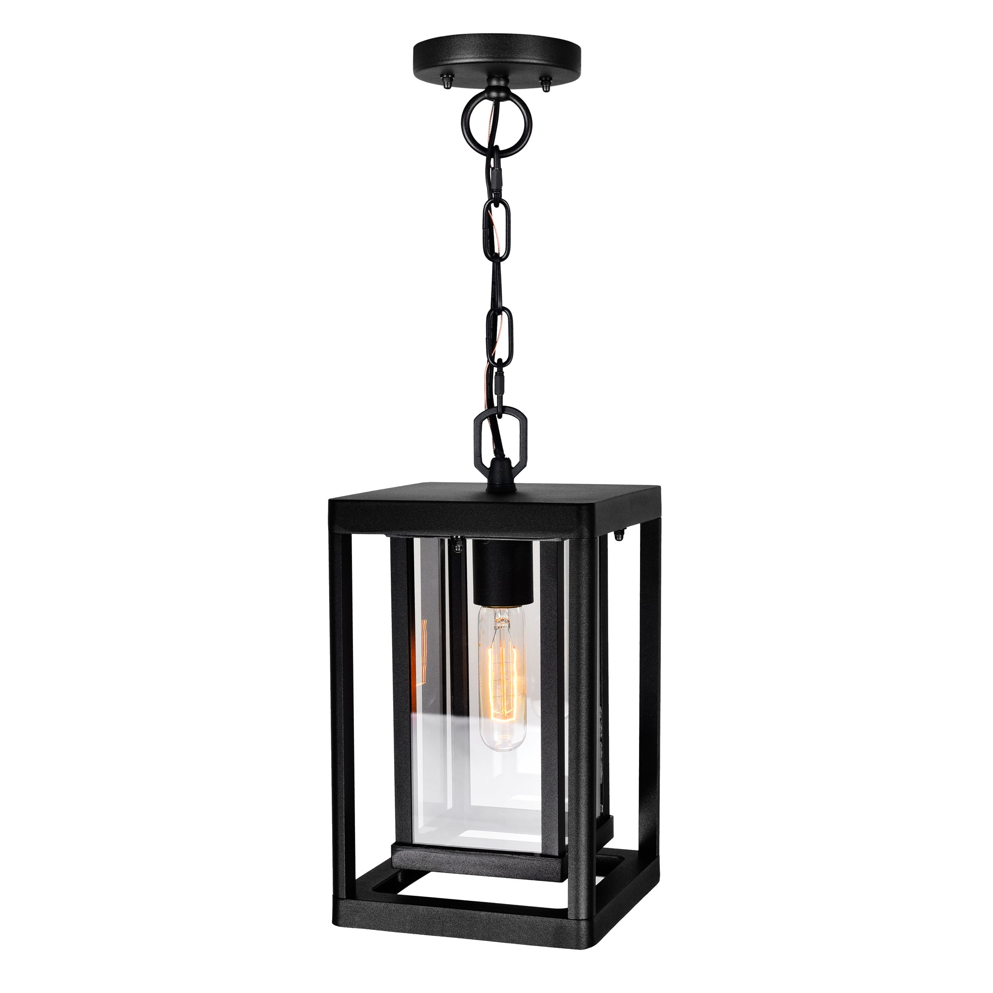 Mulvane 1 Light Black Outdoor Pendant