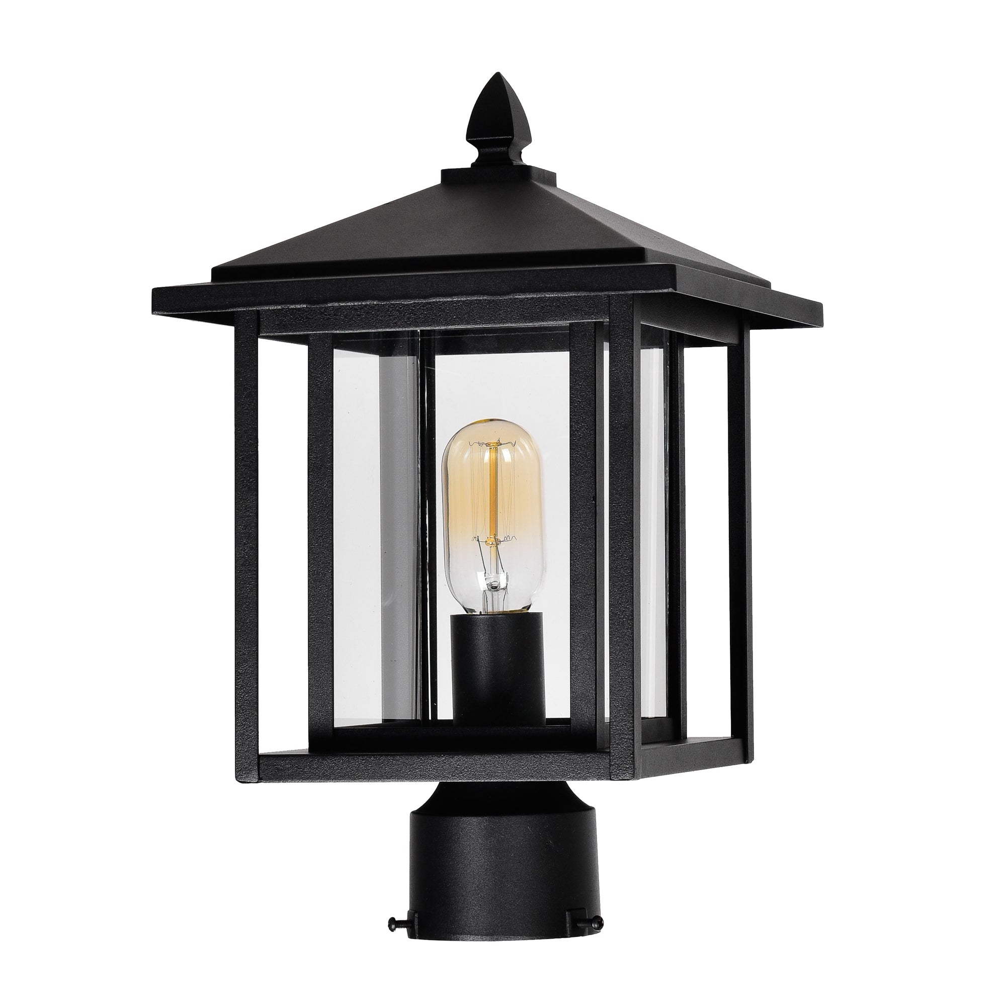 Crawford Outdoor Lantern Heads 1 Light Black