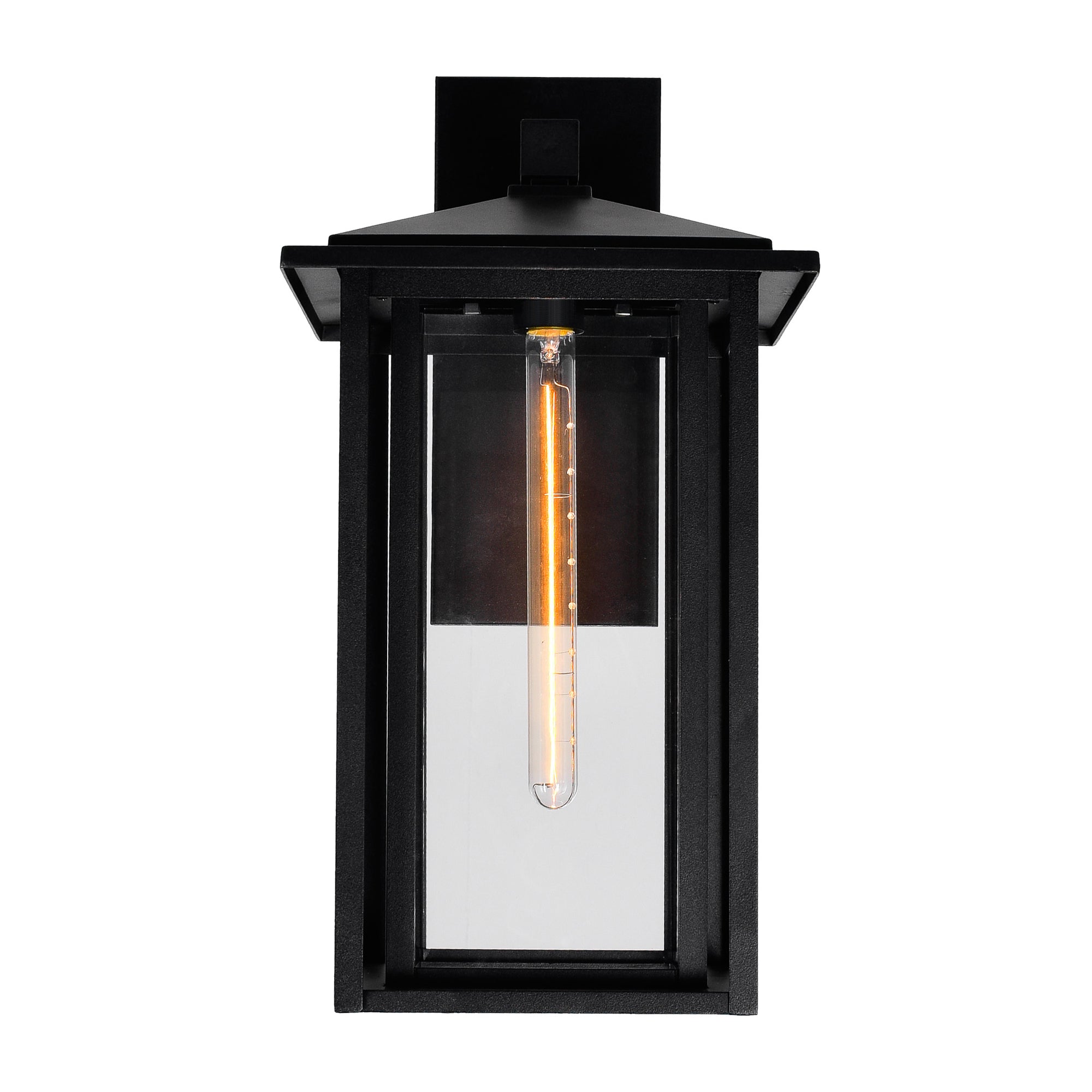 Crawford Outdoor Wall Lights Black 1 Light