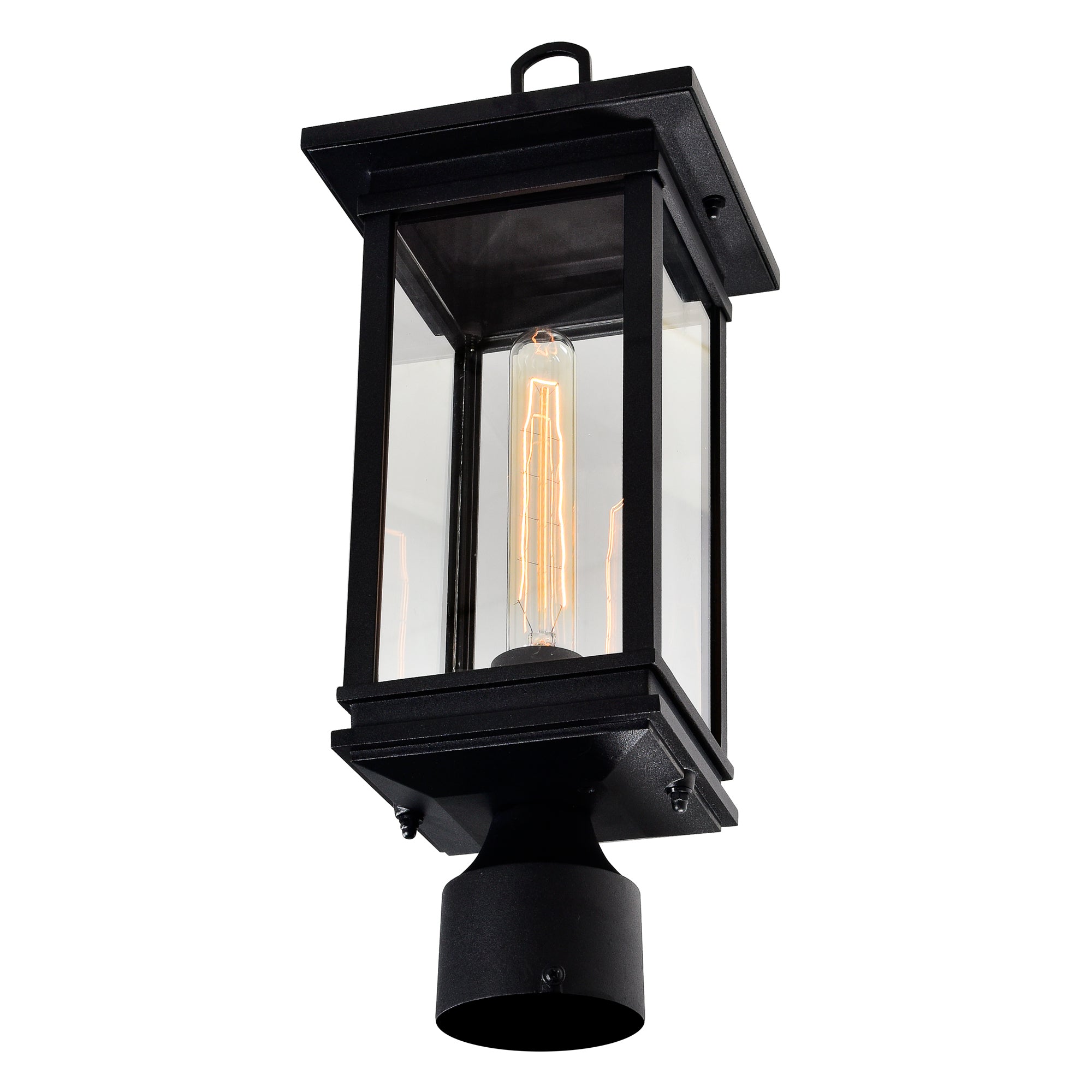 Oakwood 1 Light Outdoor Black Lantern Head