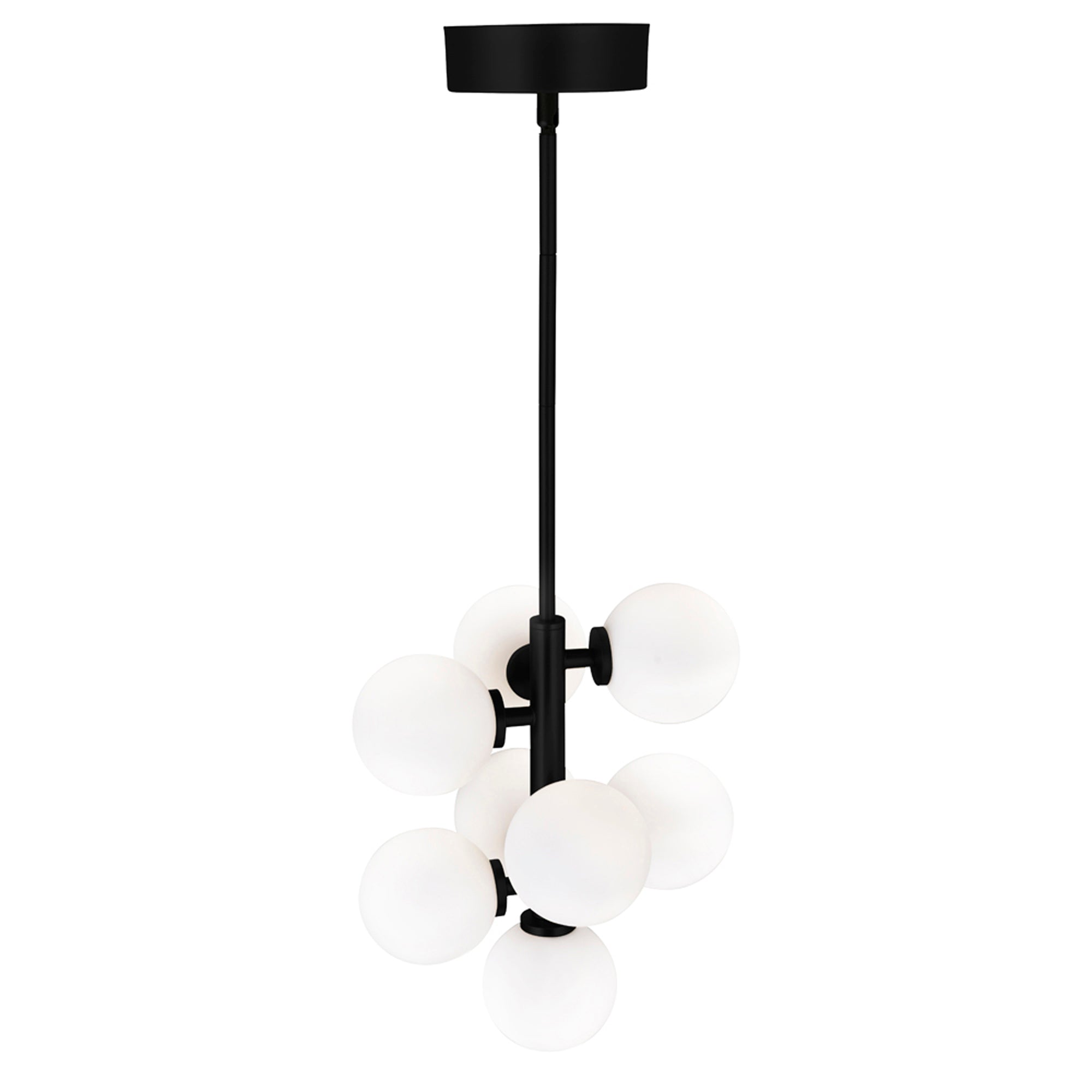Arya Pendants 8 Lights Black Finish