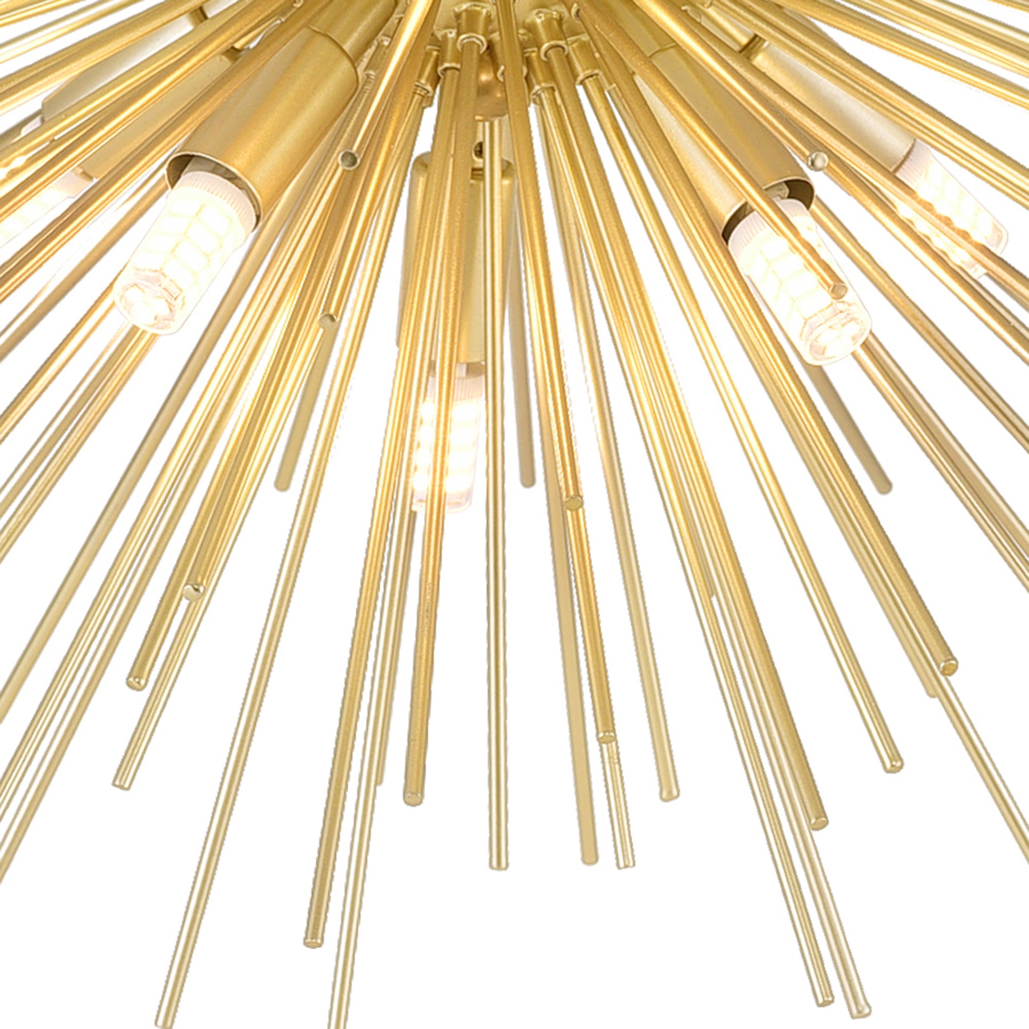 Savannah Flush Mounts Gold Leaf 6 Lights