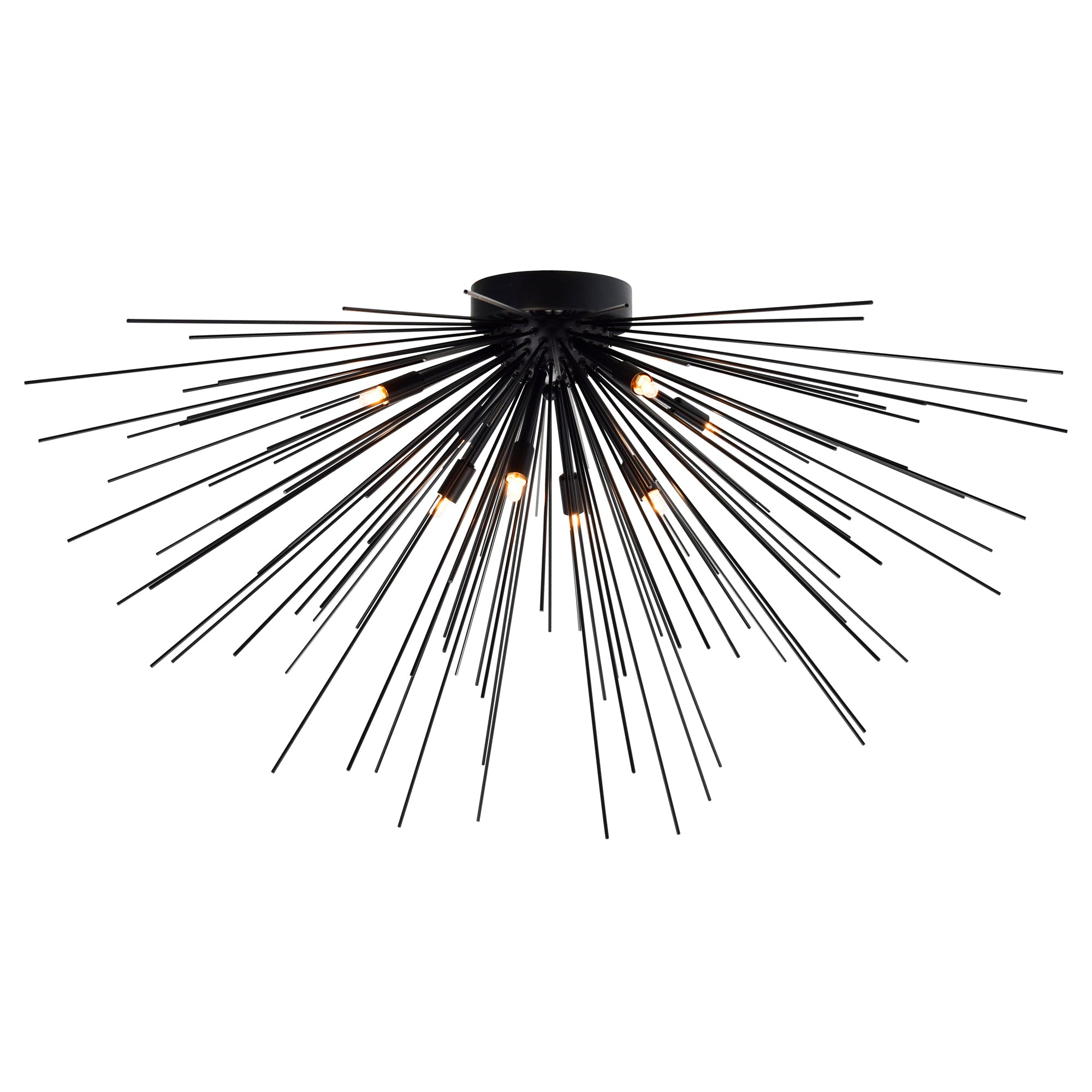 Savannah Flush Mounts 8 Light Black