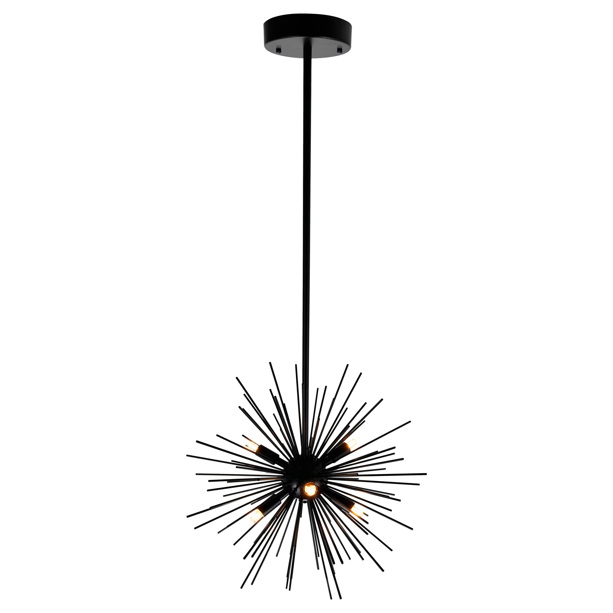 Savannah Chandeliers 6 Black Starburst