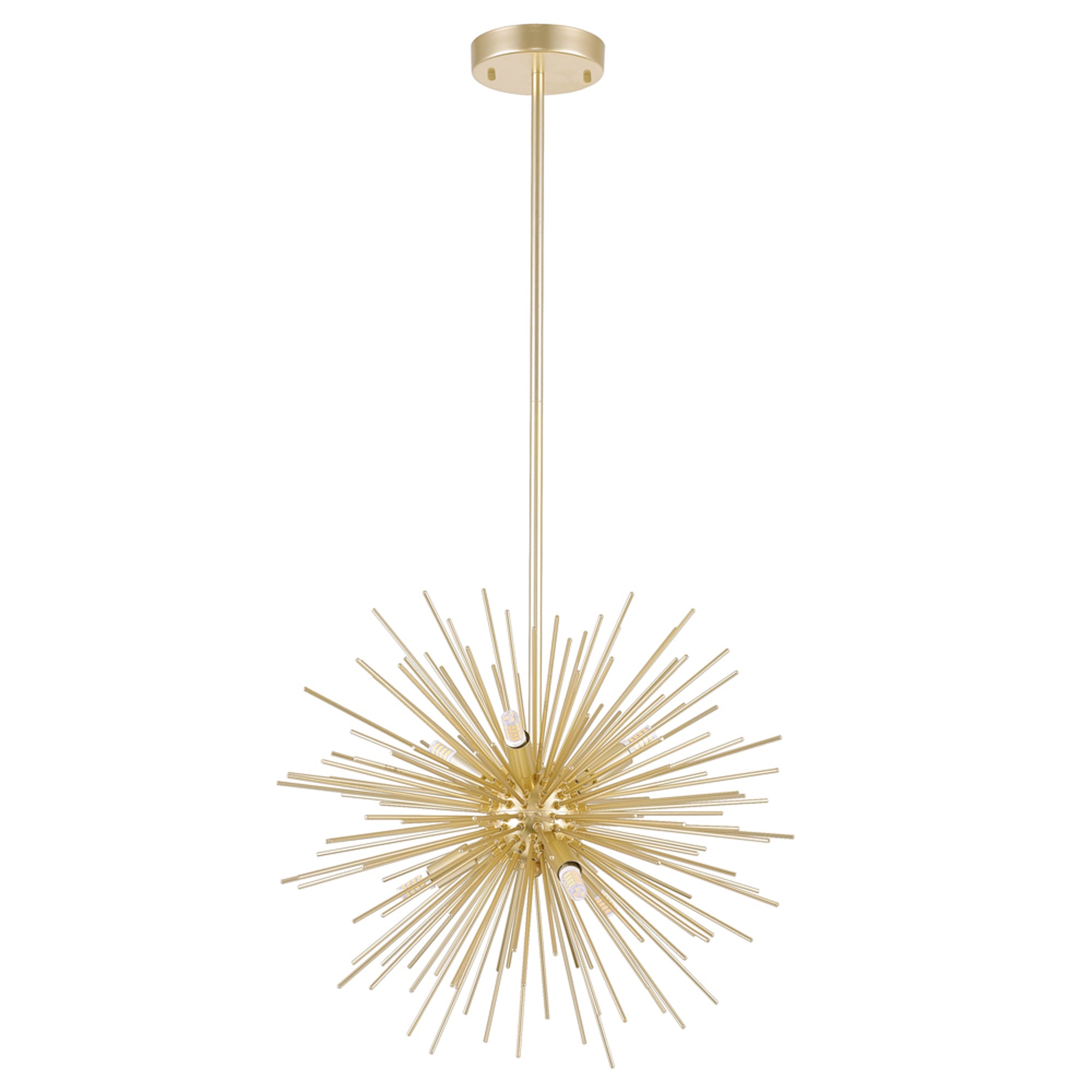 Savannah Chandeliers 6 Light Gold Leaf Finish