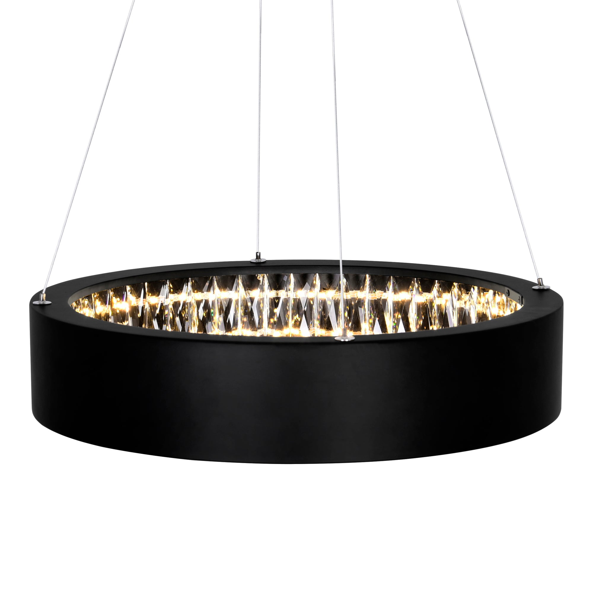 Rosalina Integrated LED Black Chandelier
