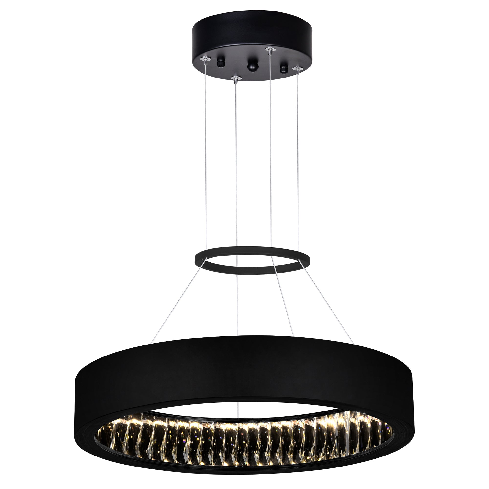 Rosalina Chandeliers 20in Matte Black LED