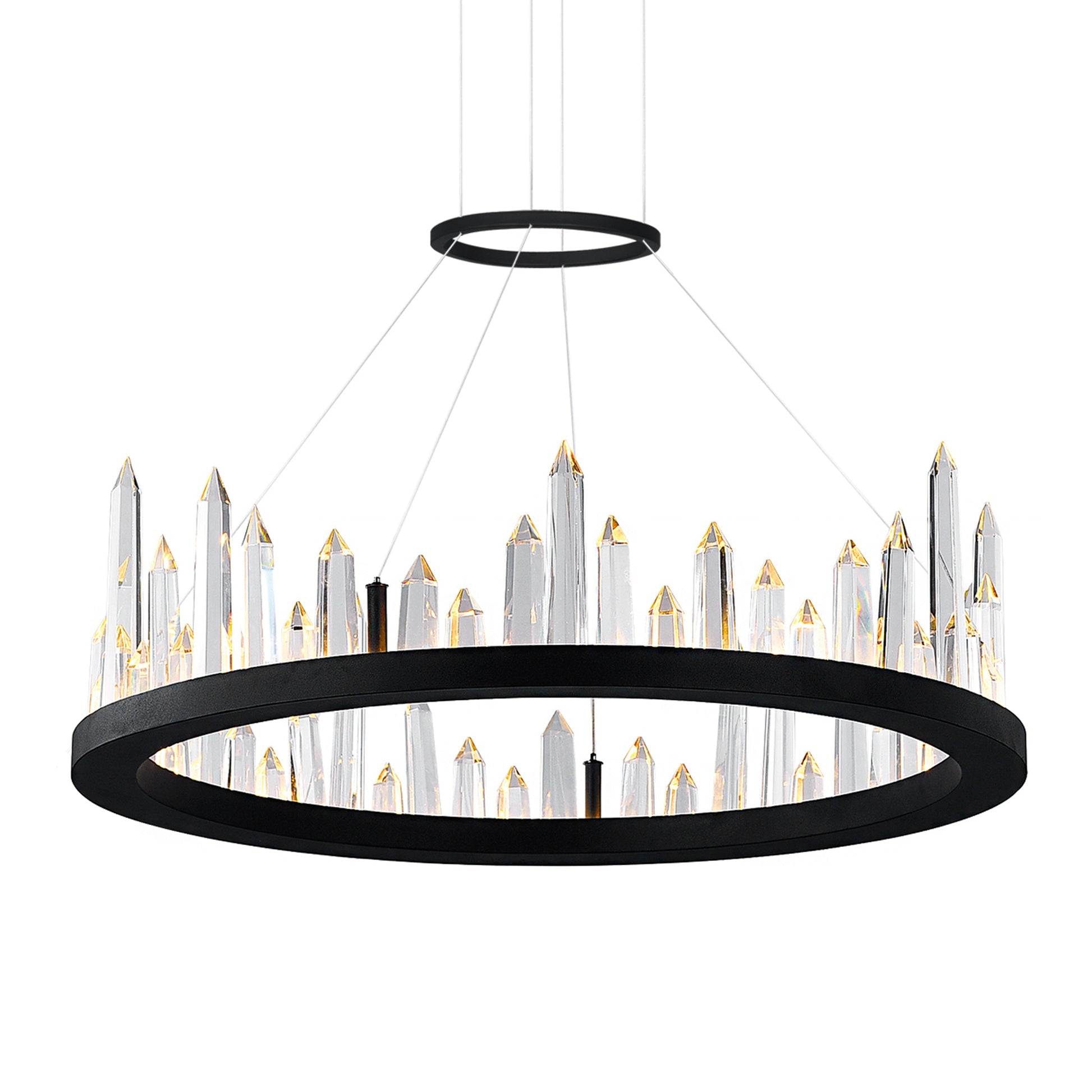 Juliette Integrated LED 24 Inch Black Chandelier