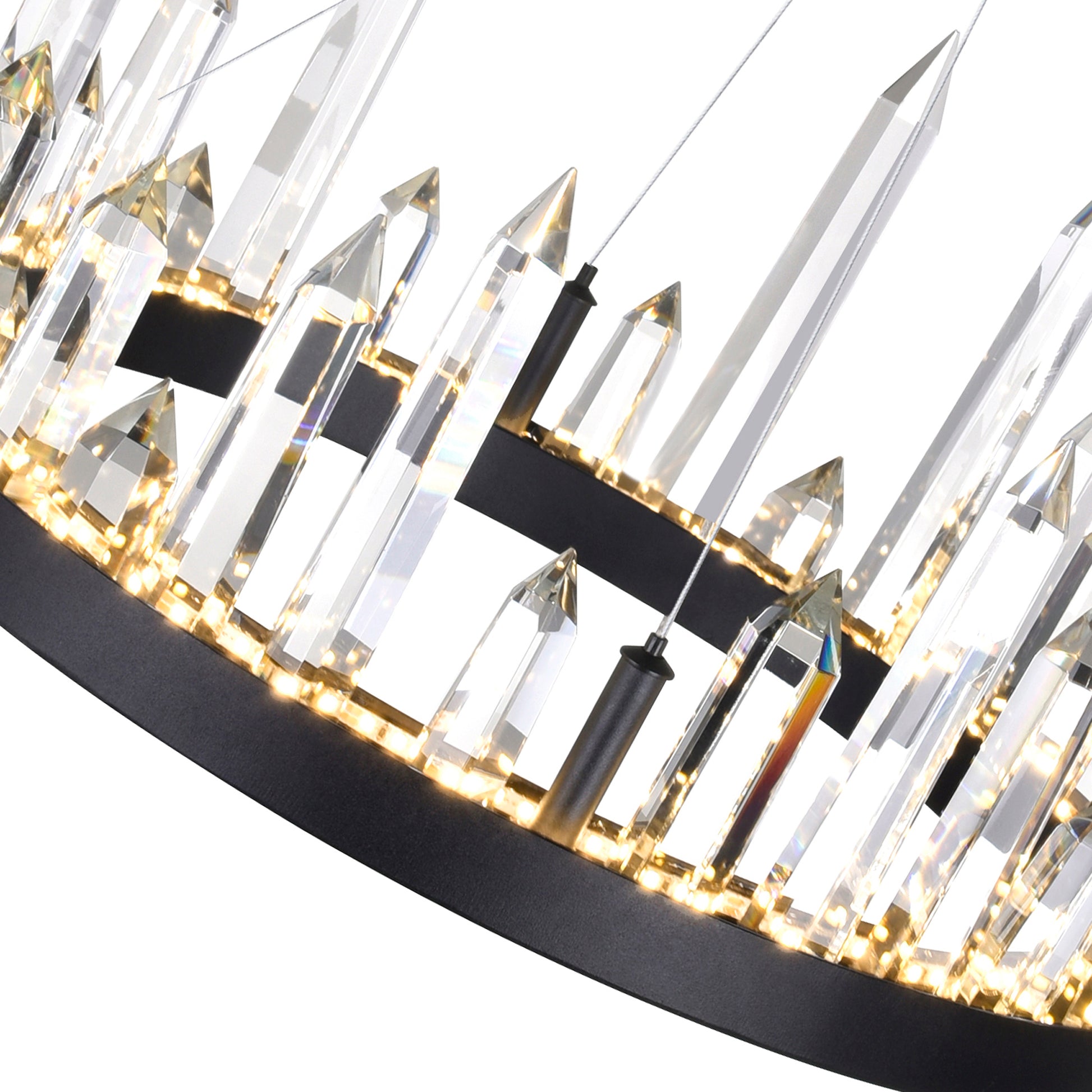 Juliette Integrated LED 24 Inch Black Chandelier
