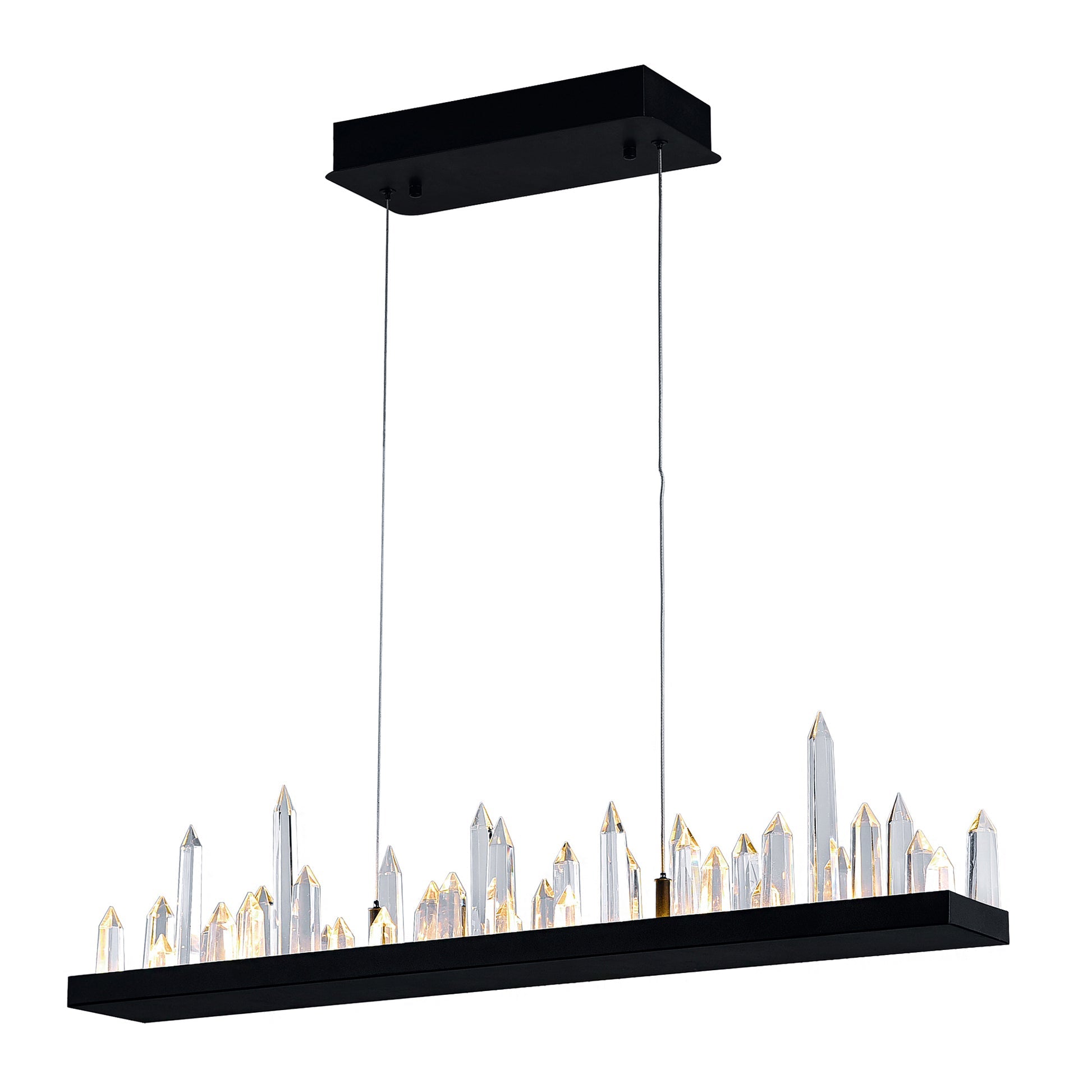 Juliette Integrated LED 45 Inch Black Chandelier