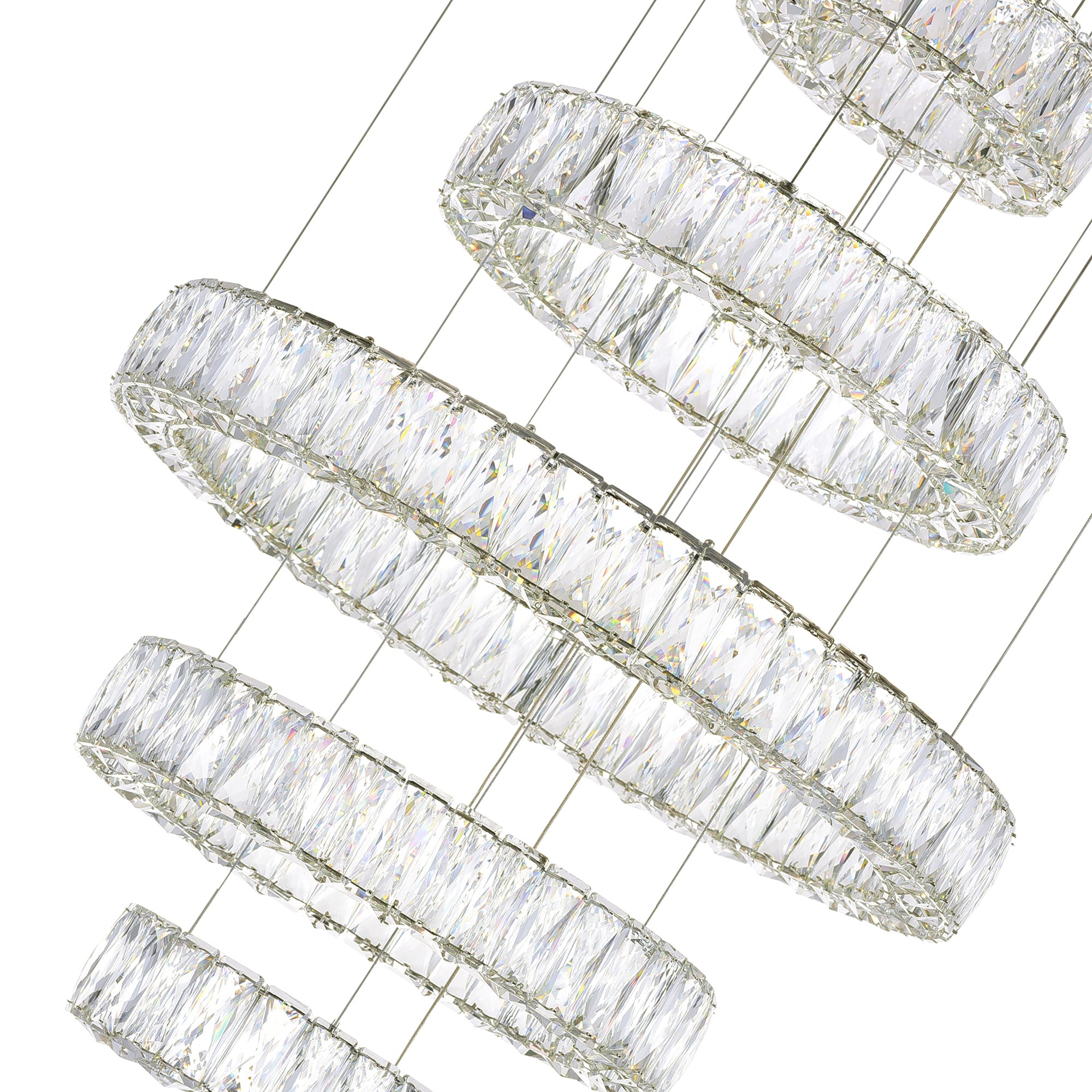 Madeline Chandeliers Chrome Finish 5 Lights