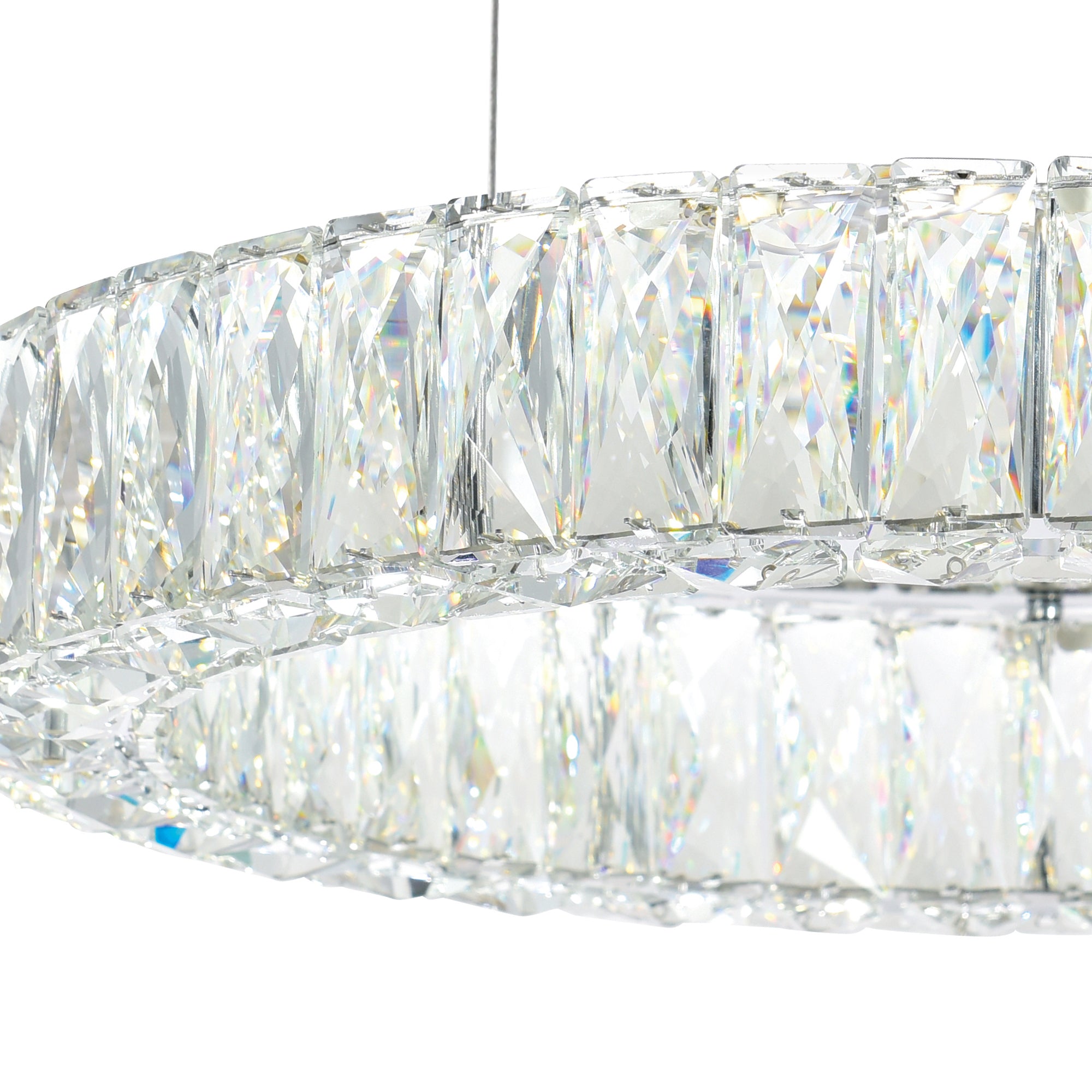 Madeline Chandeliers LED 3 Ring Chrome
