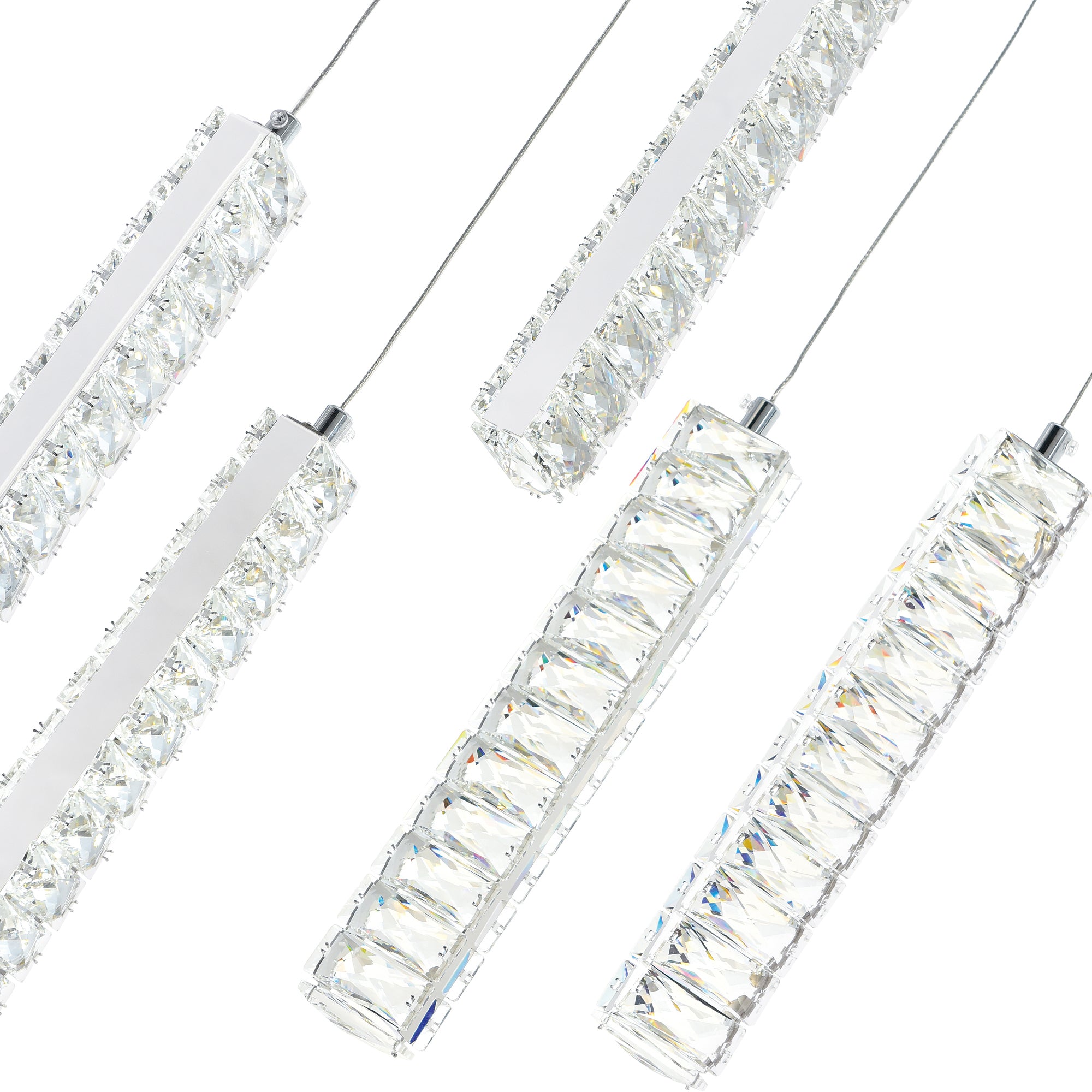 Celina Chandeliers 9 Pendant Chrome Finish