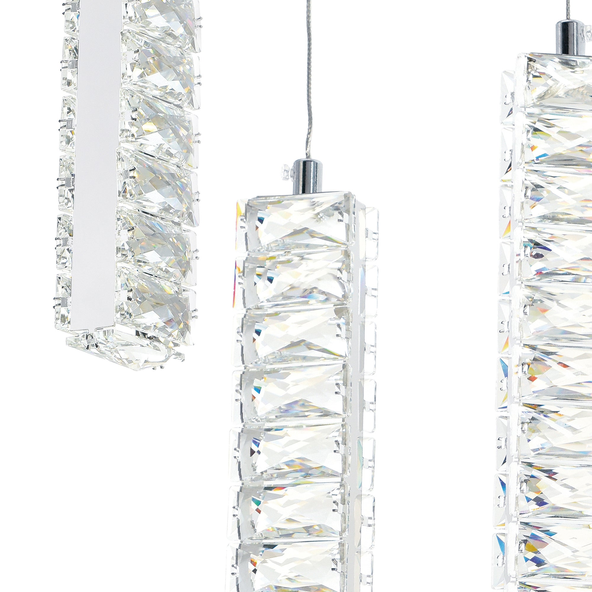 Celina Chandeliers 9 Pendant Chrome Finish