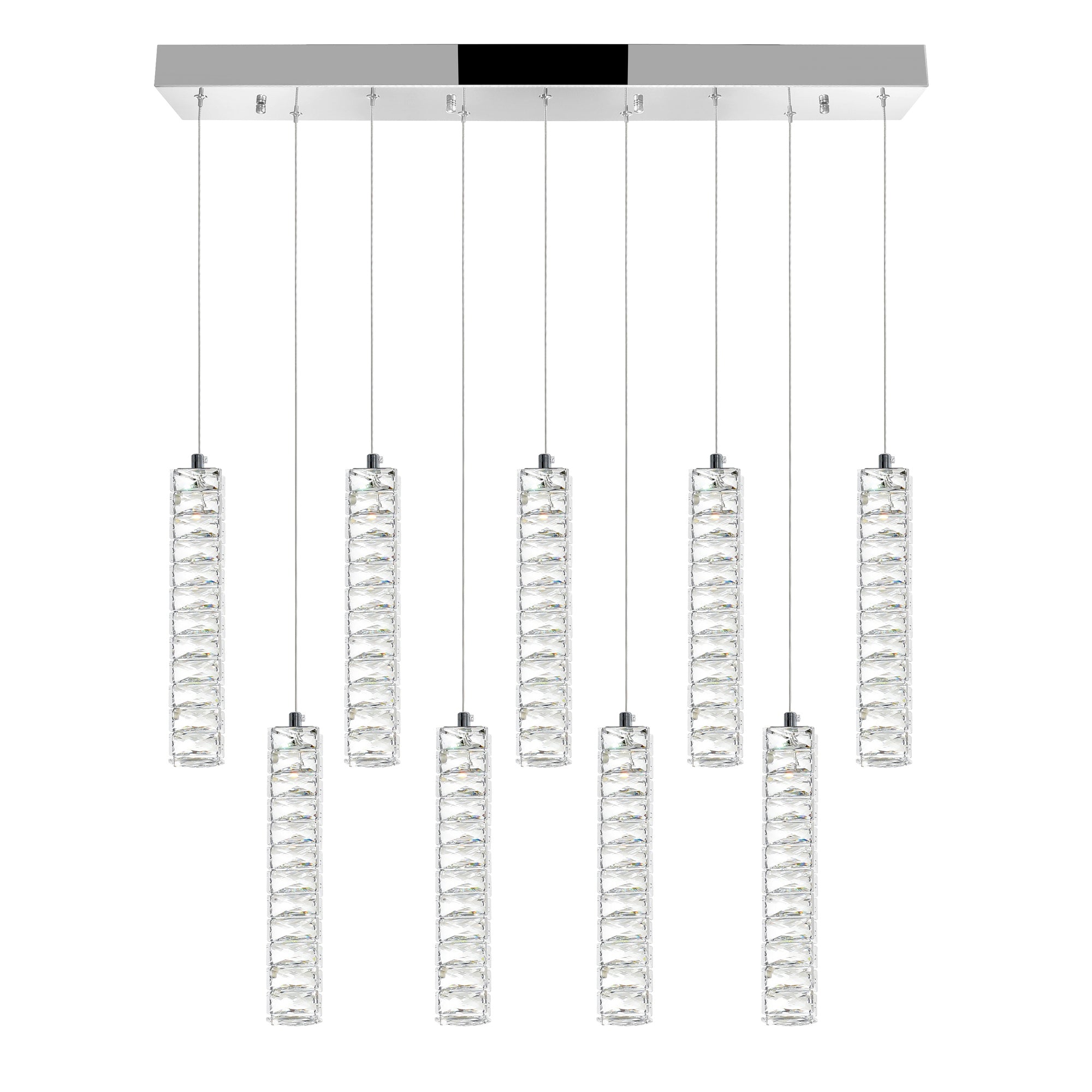 Celina Chandeliers 9 Pendant Chrome Finish