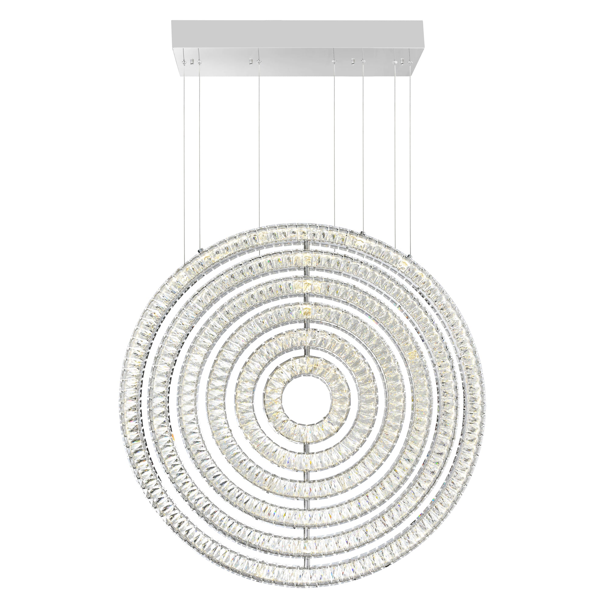 Celina Chandeliers 37in Chrome LED