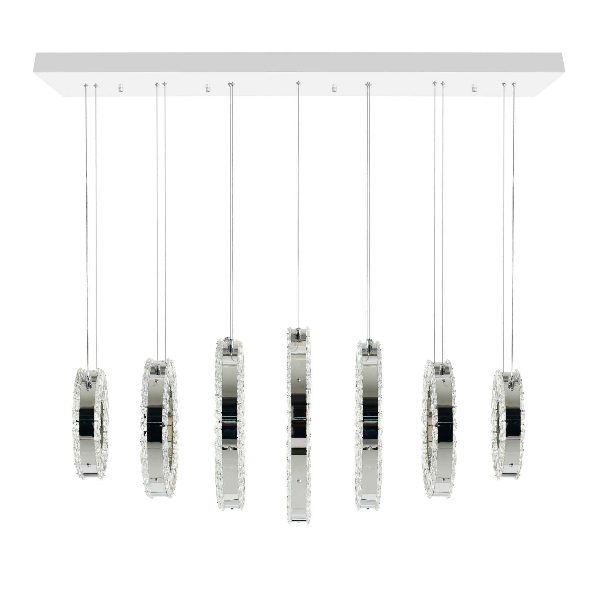 Celina Chandeliers 7 Light Chrome Finish