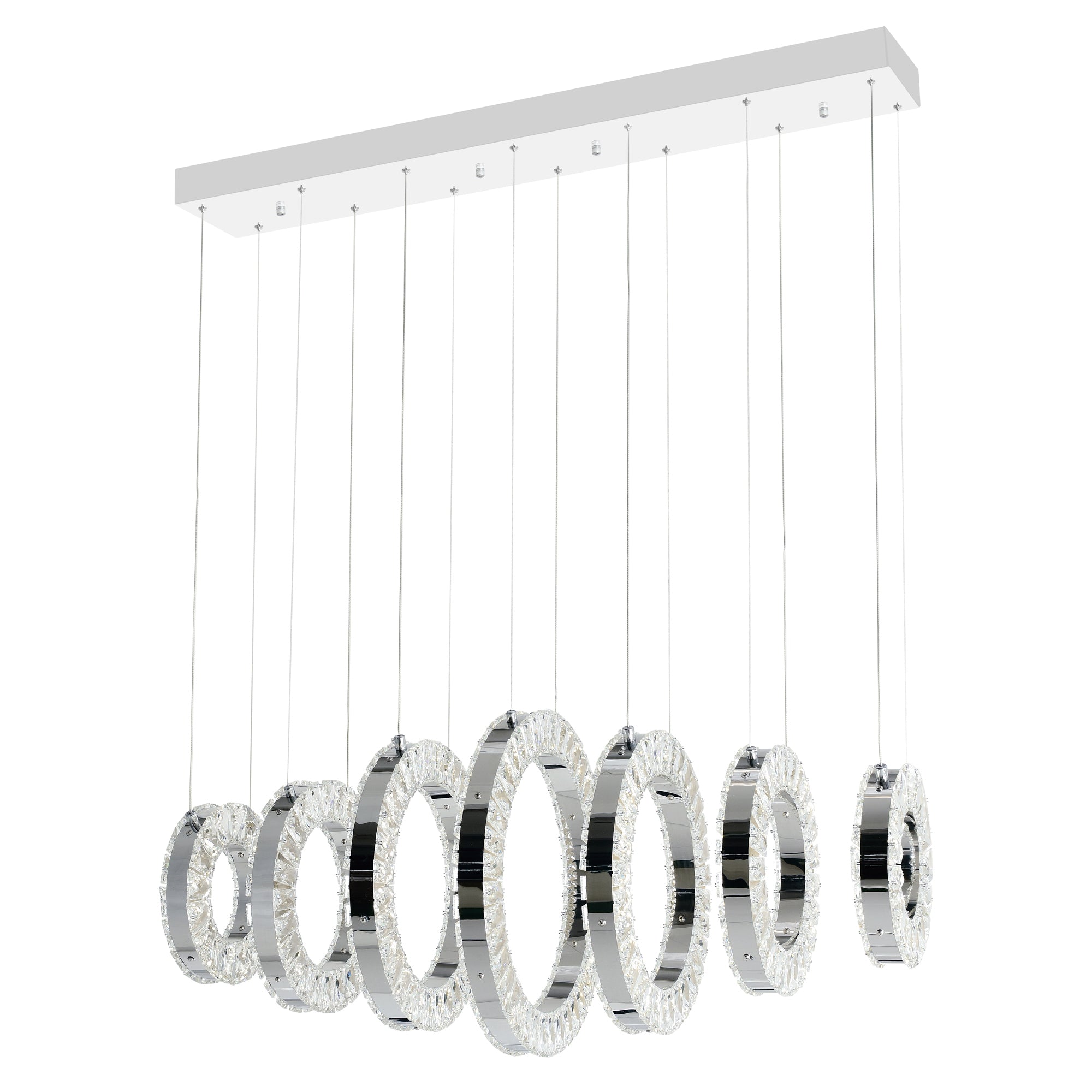 Celina Chandeliers 7 Light Chrome Finish