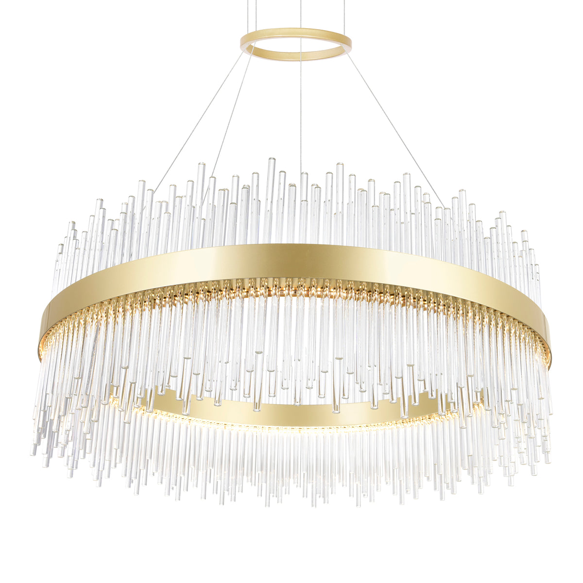 Genevieve Chandeliers Medallion Gold 32in