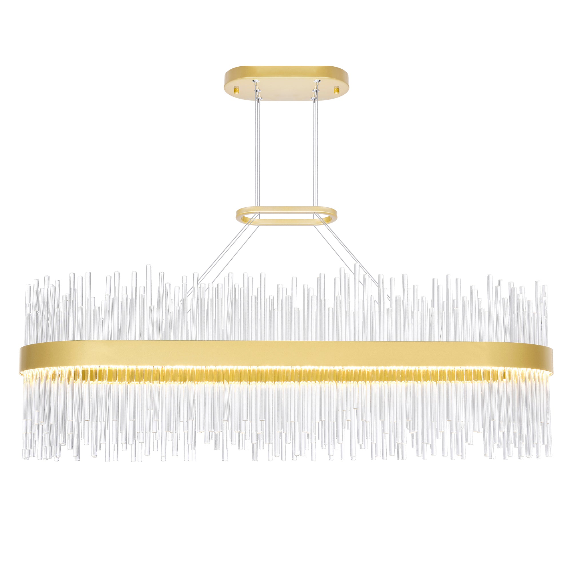 Genevieve Chandeliers Medallion Gold LED