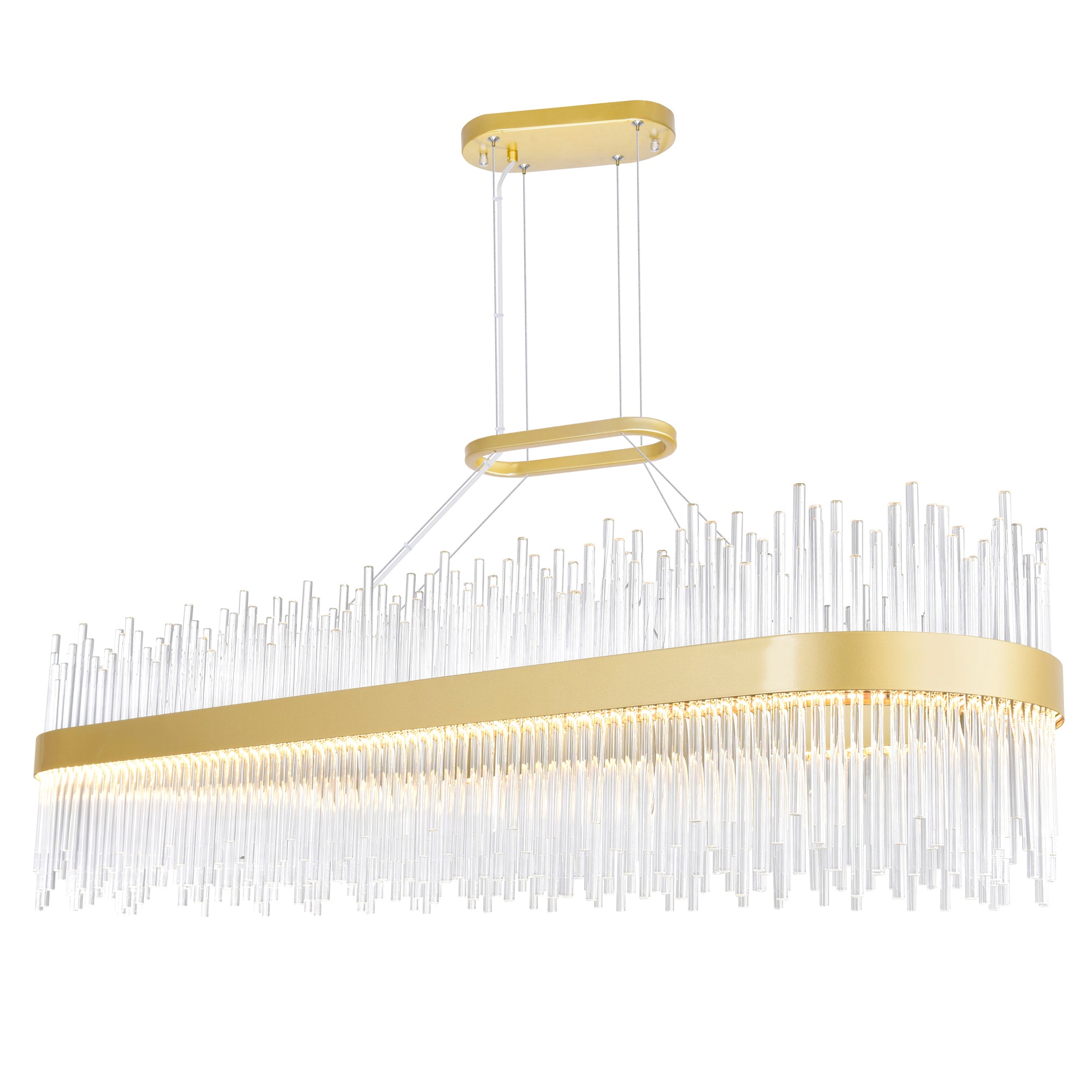 Genevieve Chandeliers Medallion Gold 47 Inch