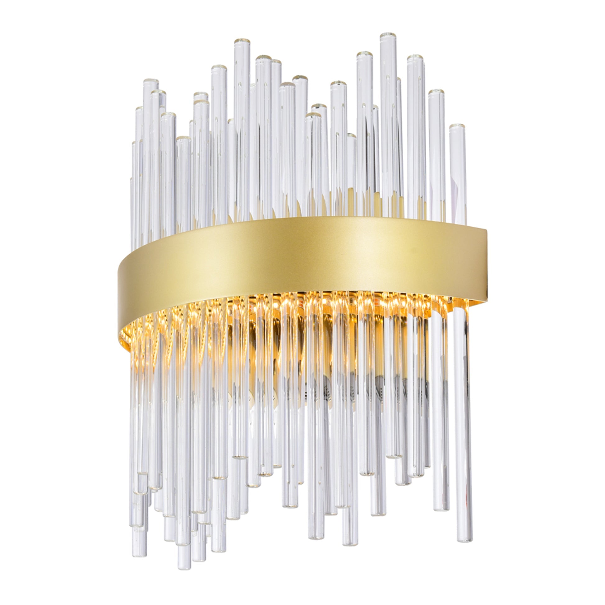 Genevieve 12 Inch Gold Wall Sconce