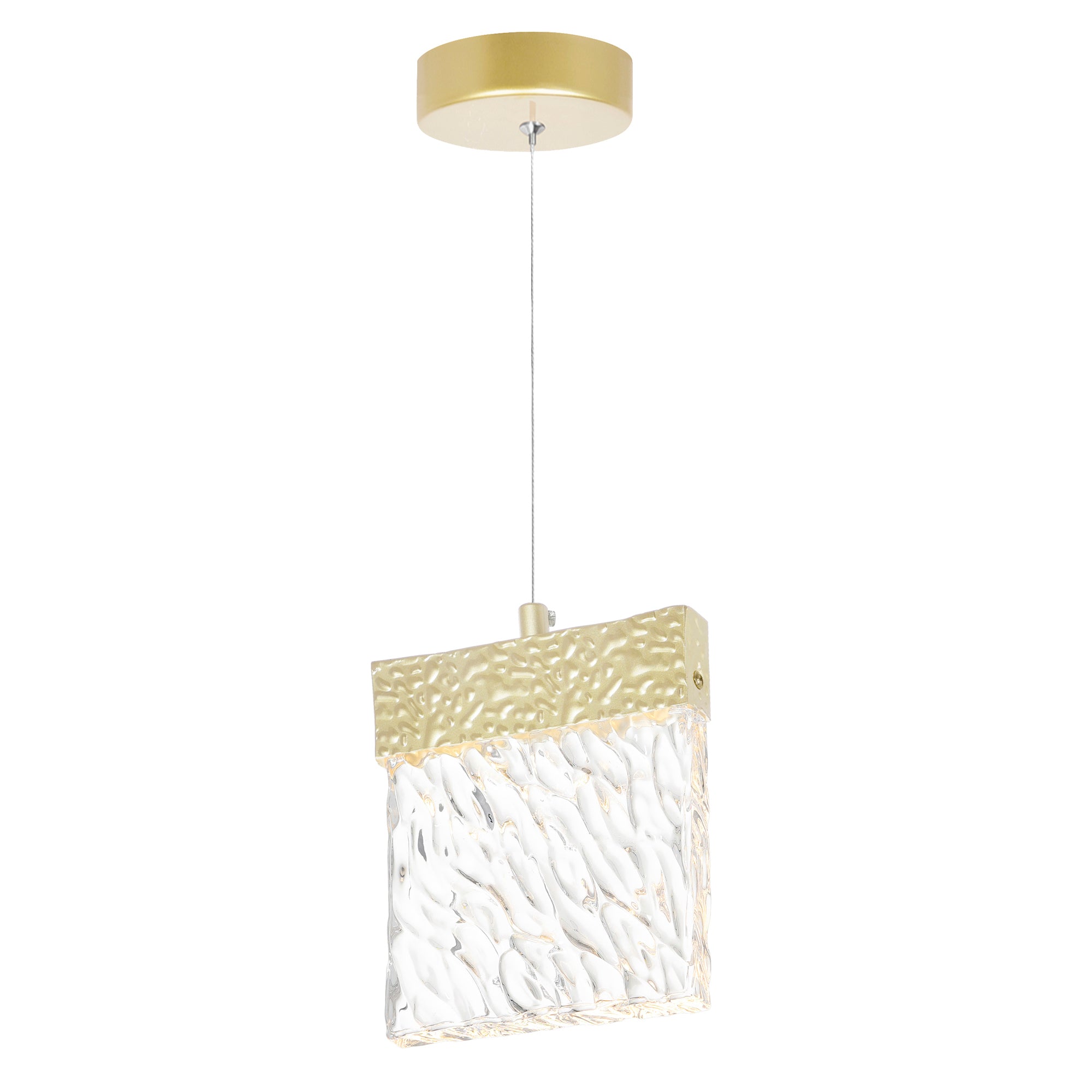 Carolina Integrated LED 6 Inch Gold Pendant Light