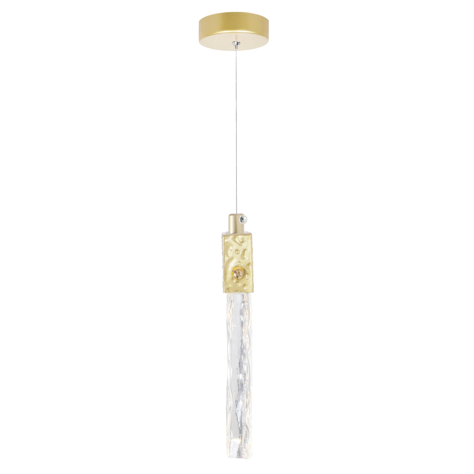 Carolina Integrated LED 6 Inch Gold Pendant Light