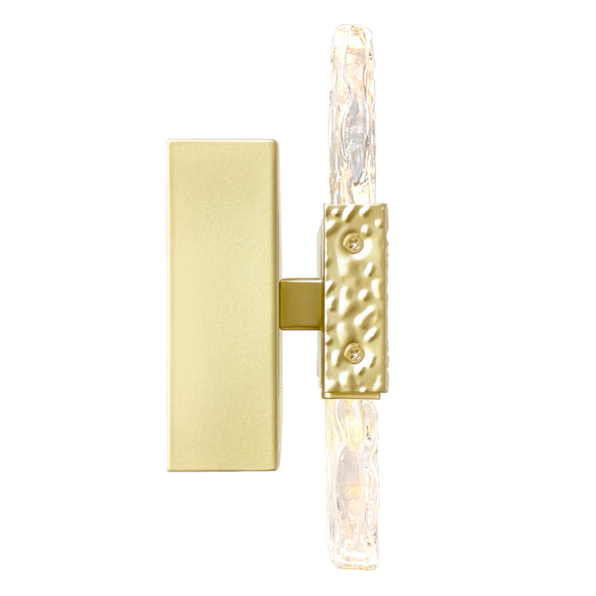 Carolina Integrated LED 1 Light 5 Inch Gold Leaf Wall Sconce
