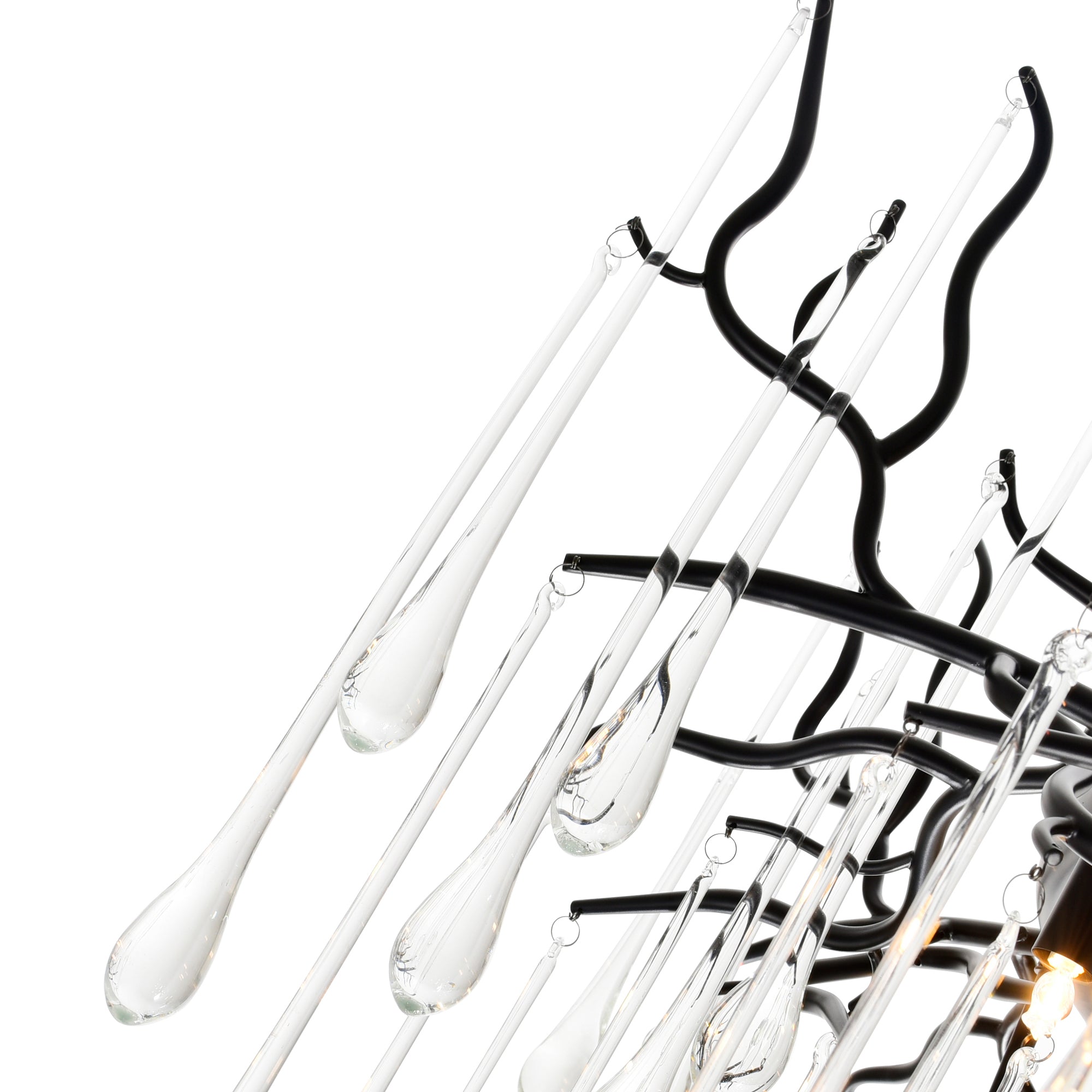 Anita Chandeliers 12 Light Black Finish