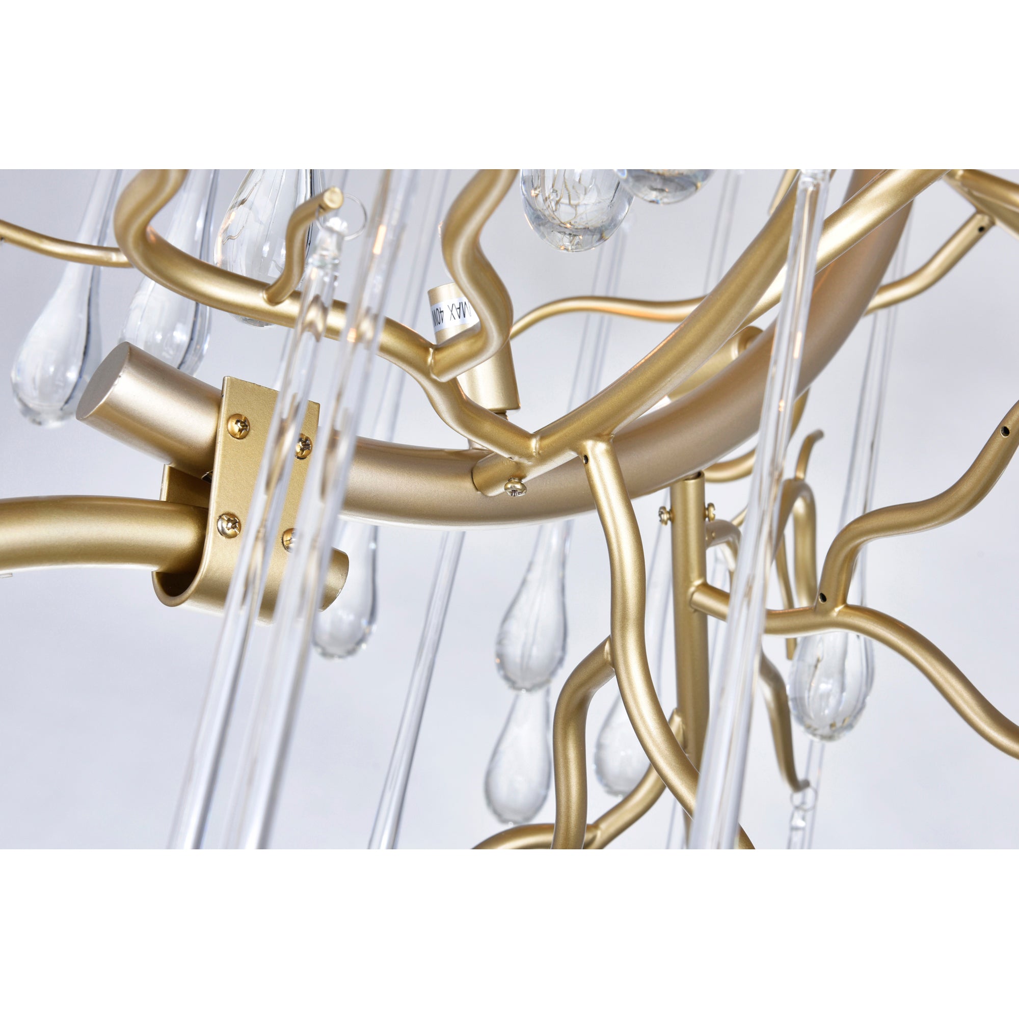 Anita Chandeliers 12 Lights Gold Leaf Finish